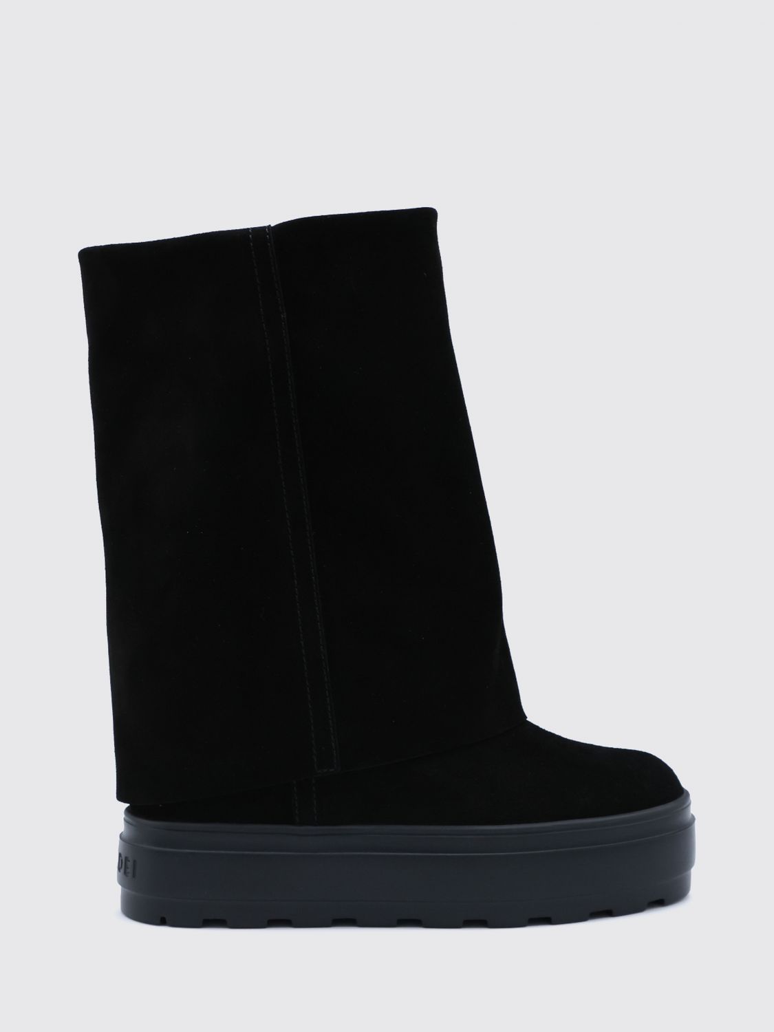 CASADEI Suede Knee-High Wedge Boots