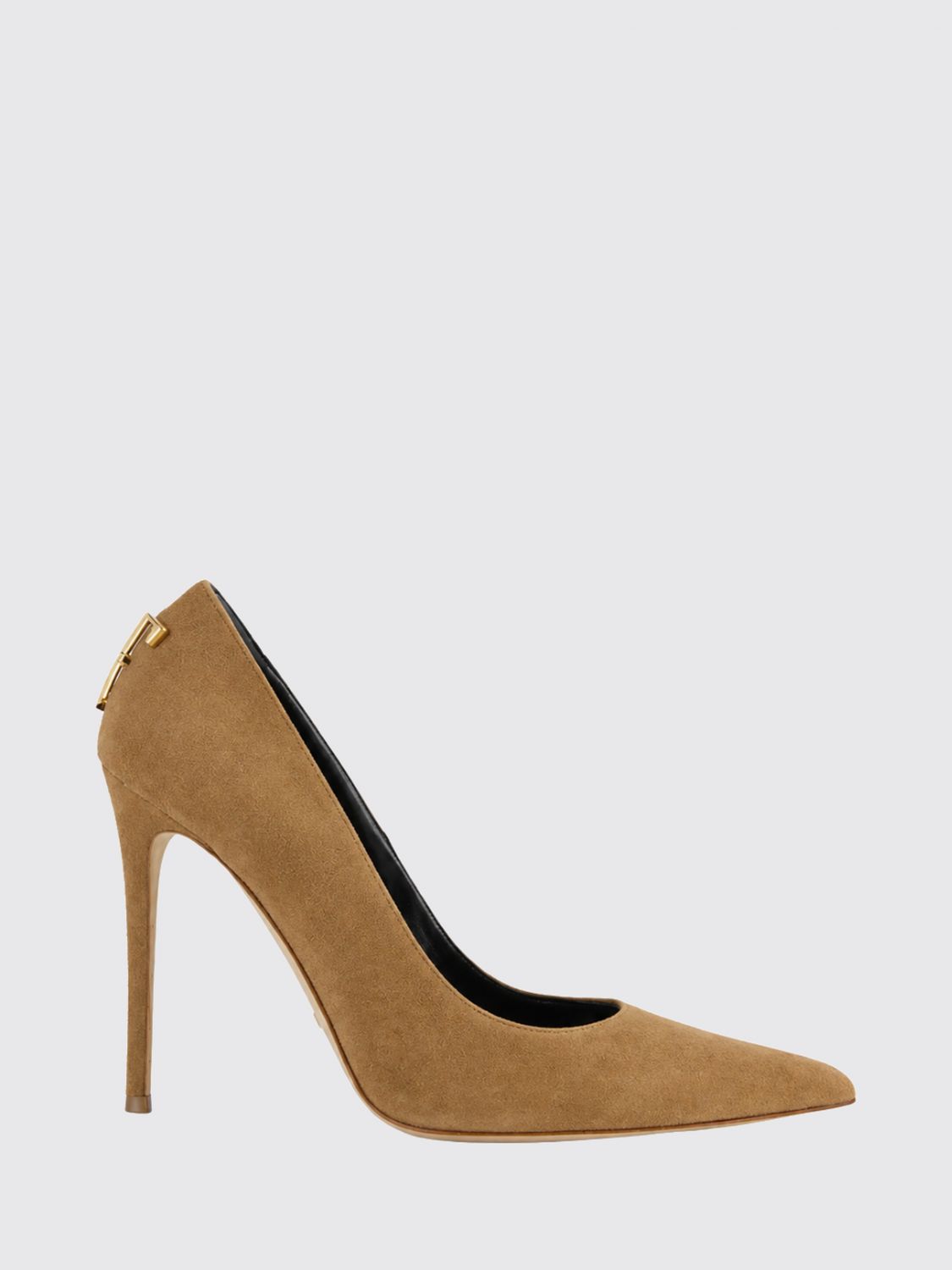 ELISABETTA FRANCHI Pumps aus Veloursleder mit hohem Stilettoabsatz