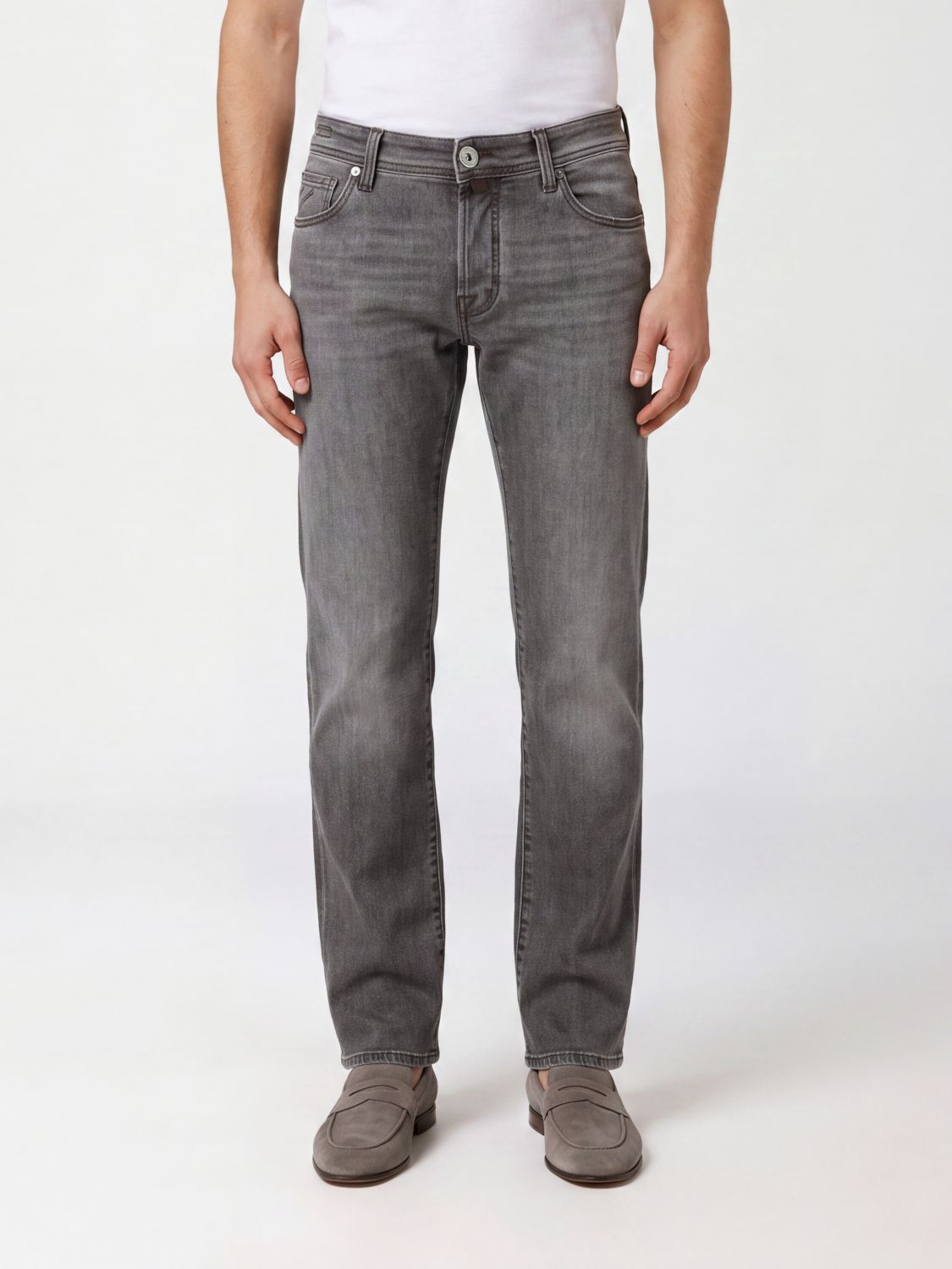 Jacob Cohen Mid-Rise Skinny Jeans in Stretch Cotton Denim