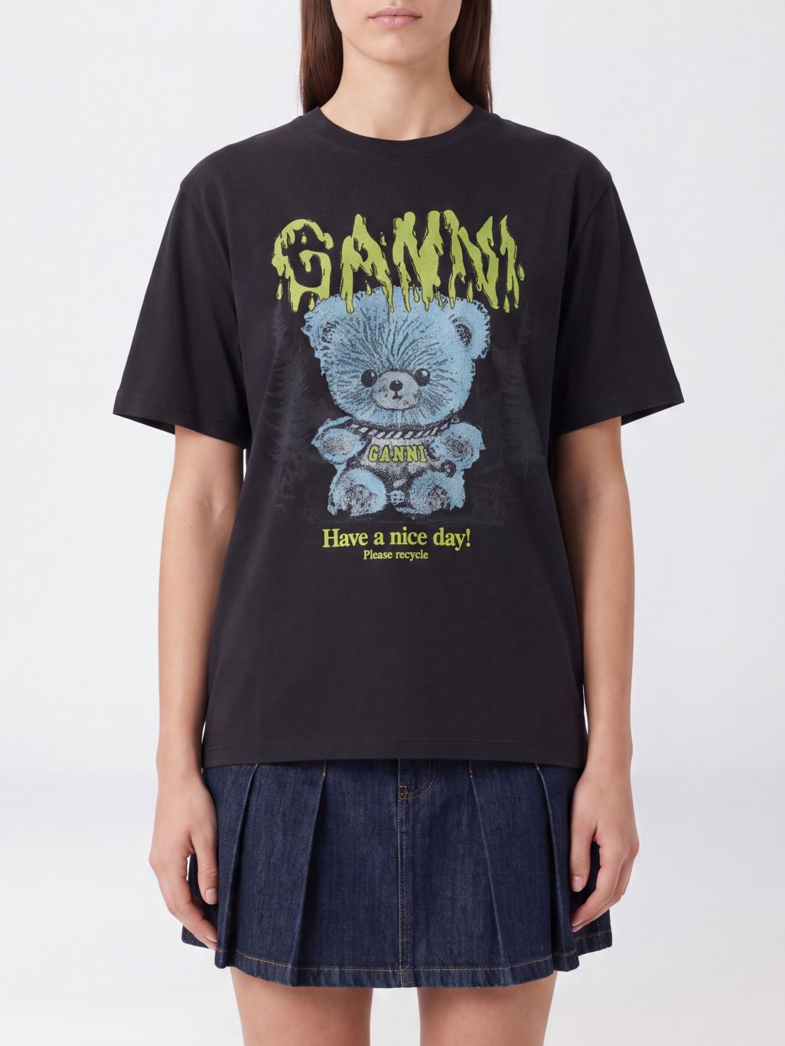 GANNI T-Shirt Woman color Black