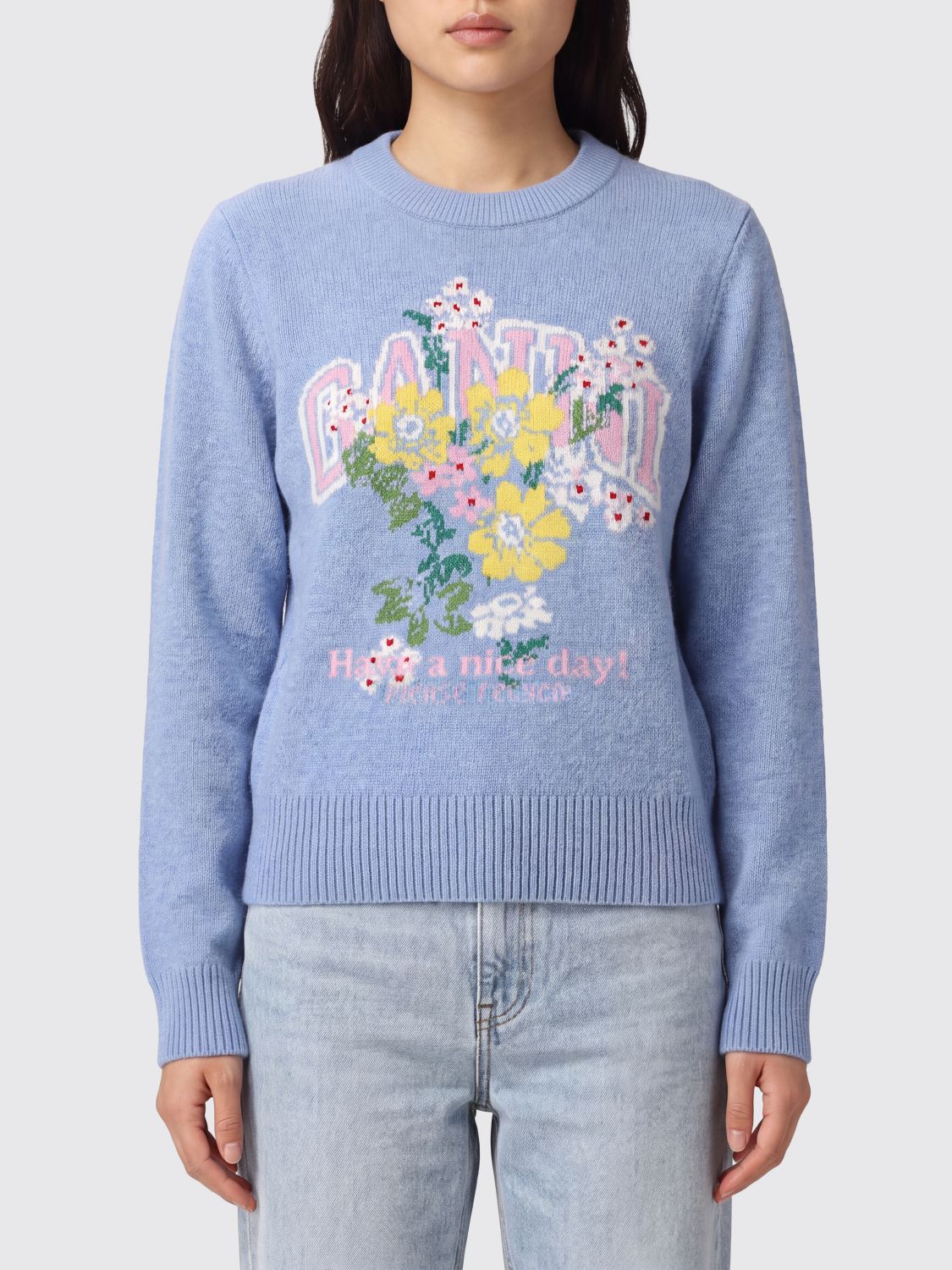 GANNI Maglia Donna colore Blue