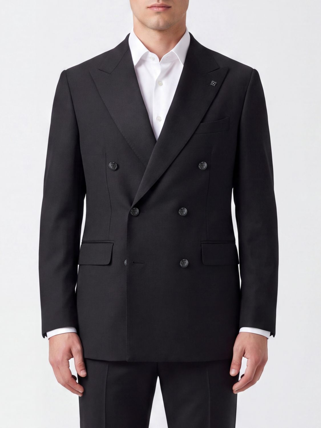 TAGLIATORE Zweireihiger Blazer von aus Schurwolle mit steigendem Revers