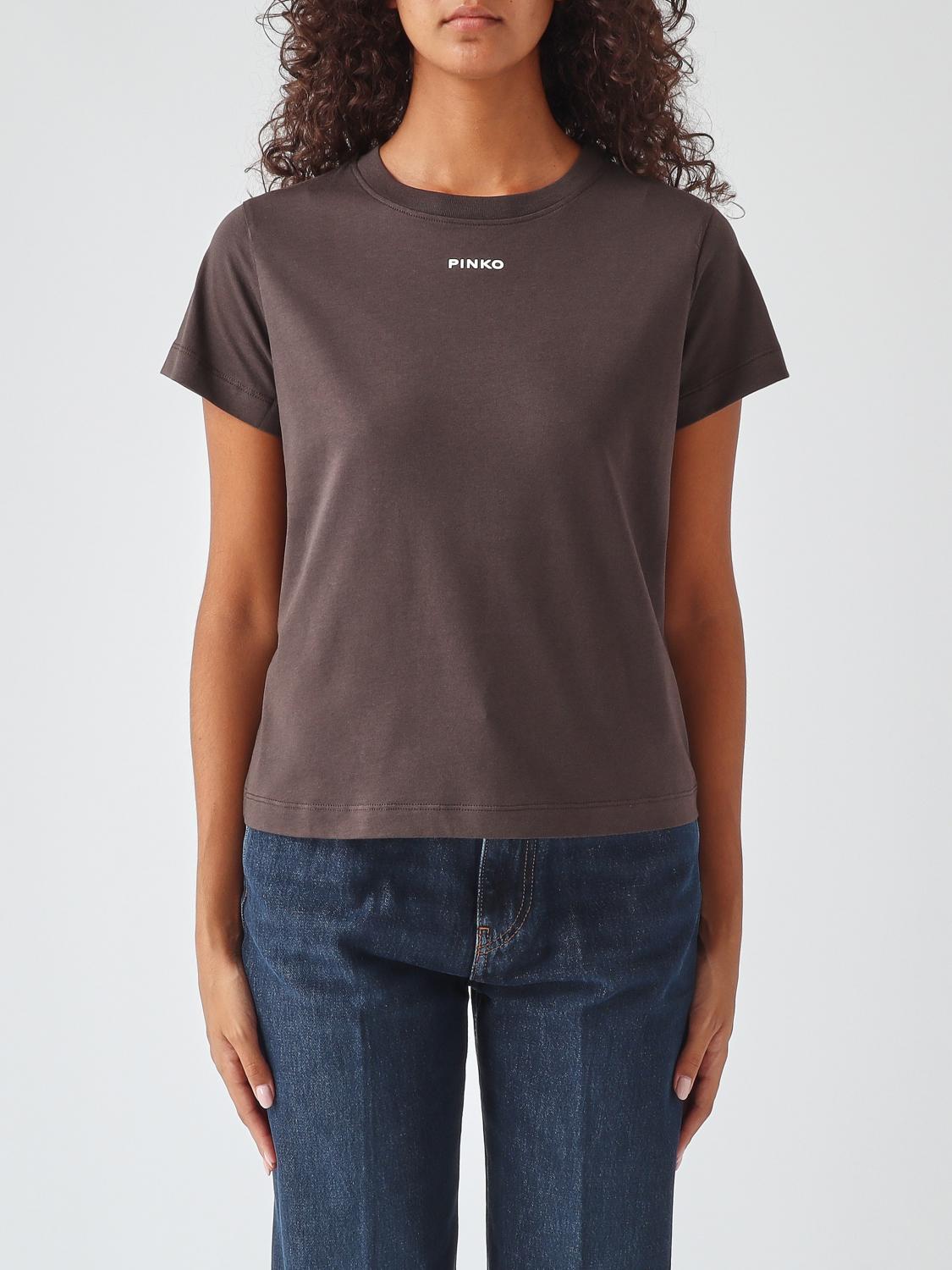 PINKO T-Shirts Donna colore Moro