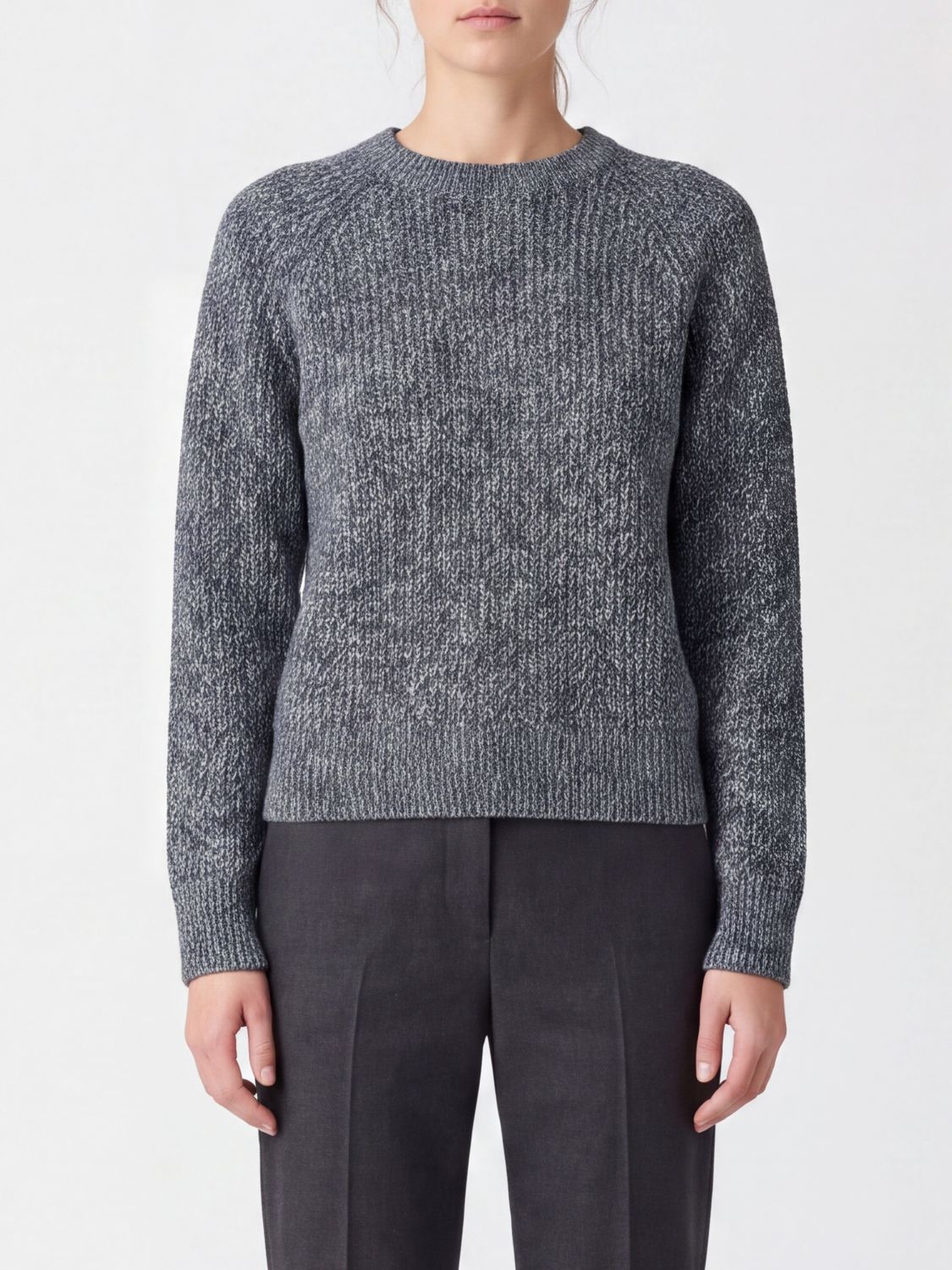 ASPESI Long-Sleeved Pure Wool Crewneck Jumper