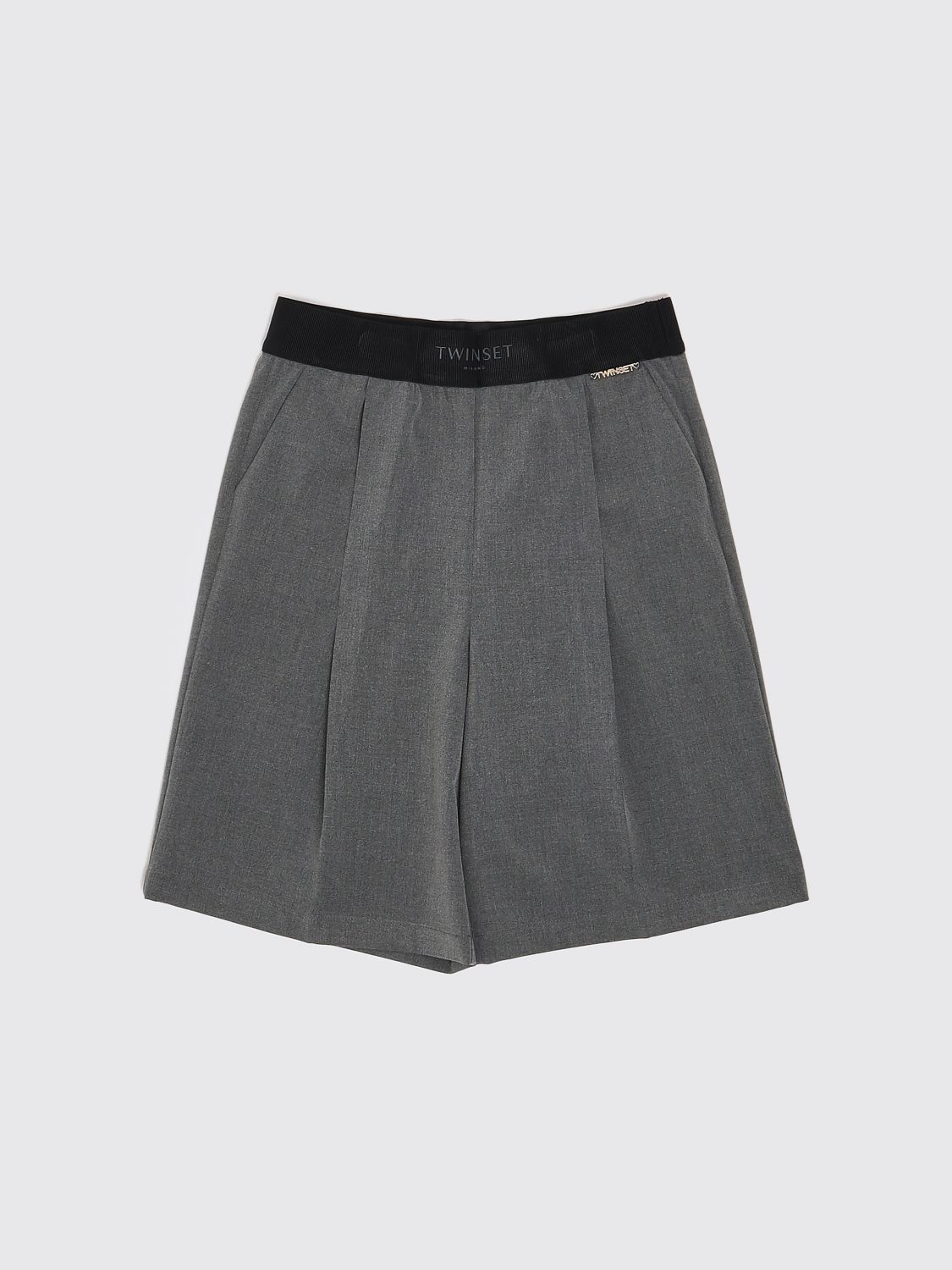 Twinset Pantaloncini da bambino in crêpe con fascia logata in vita