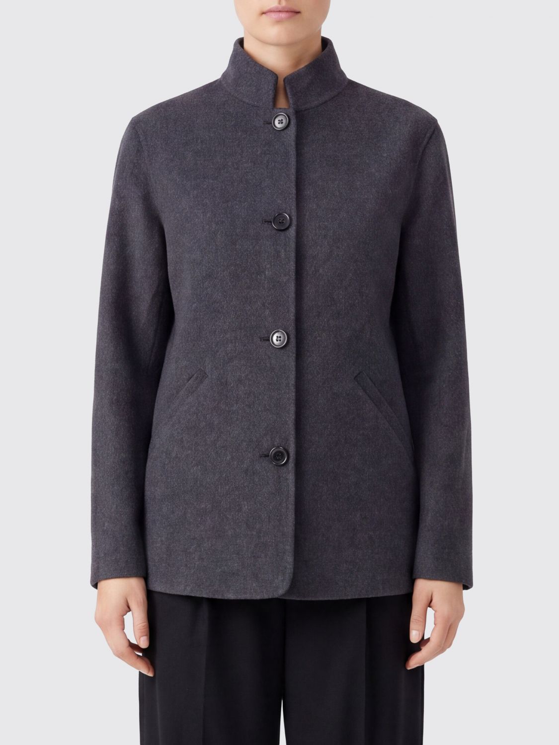 ASPESI Coat Woman color Charcoal