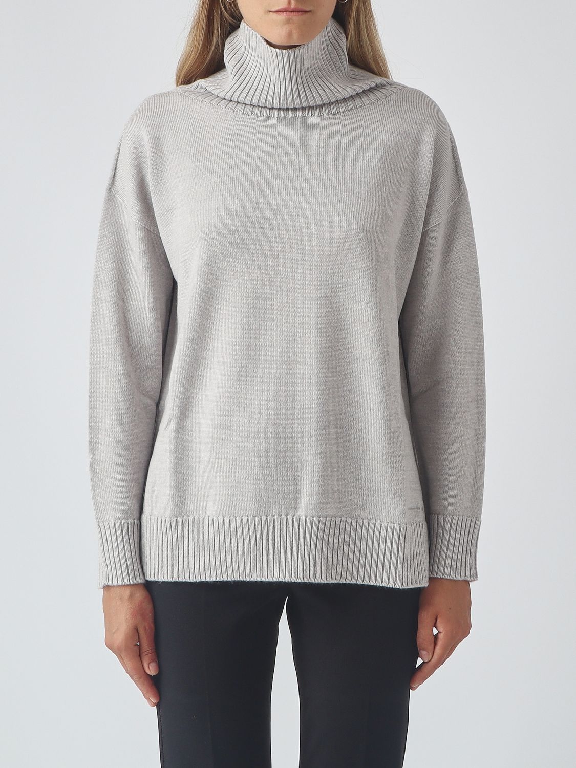 Mm Max Mara Sweater Woman Color Grey In 灰色