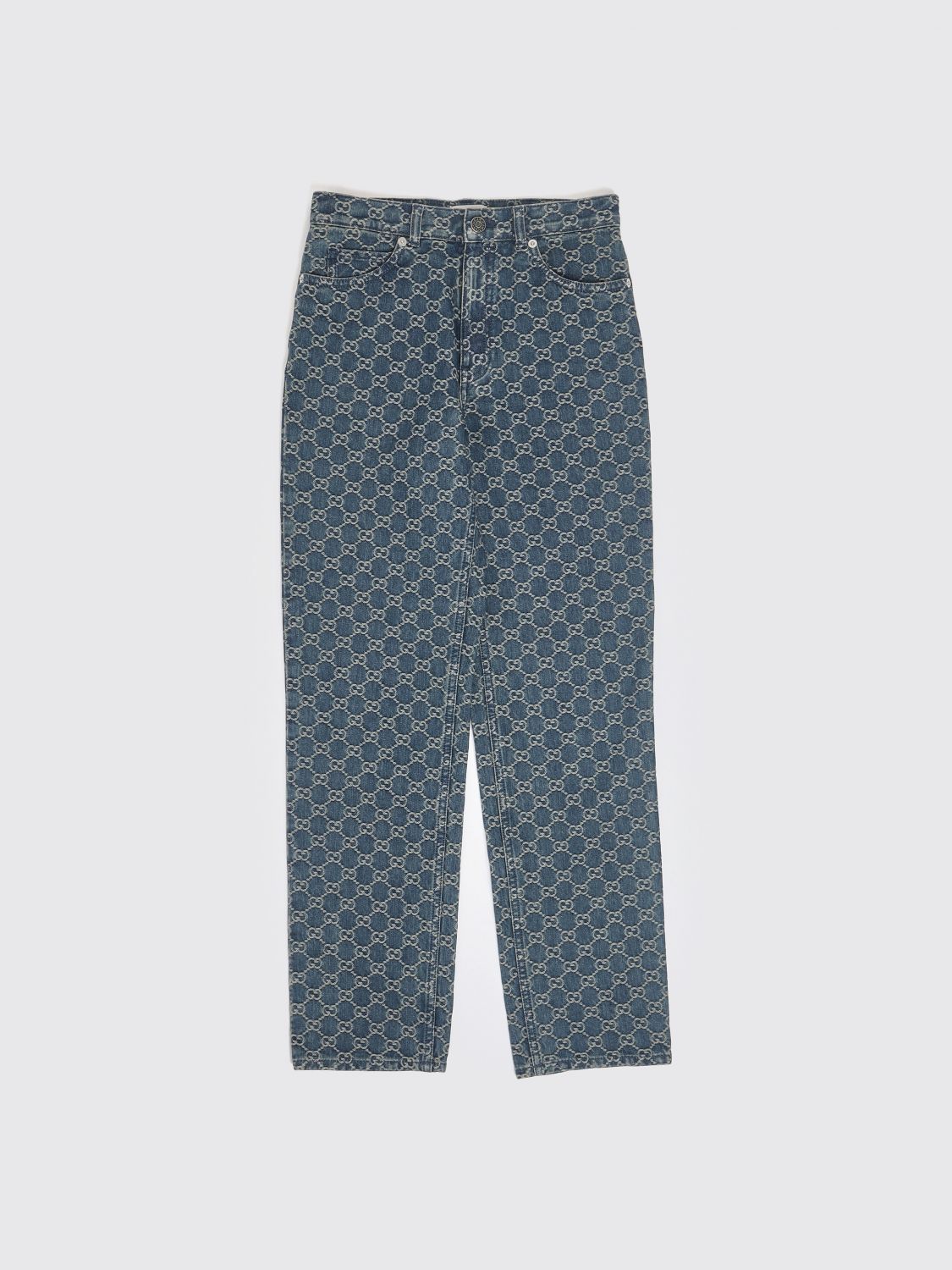 GUCCI Straight-Jeans für Jungen aus Denim mit GG-Monogramm