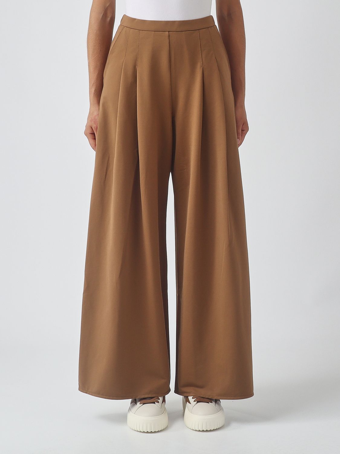 MM Max Mara Jersey-Palazzohose mit hoher elastischer Taille