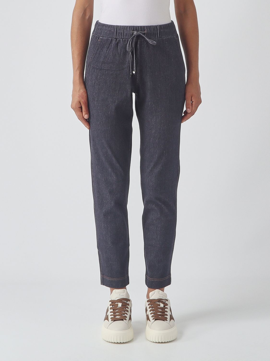 MM MAX MARA Pants Woman color Denim