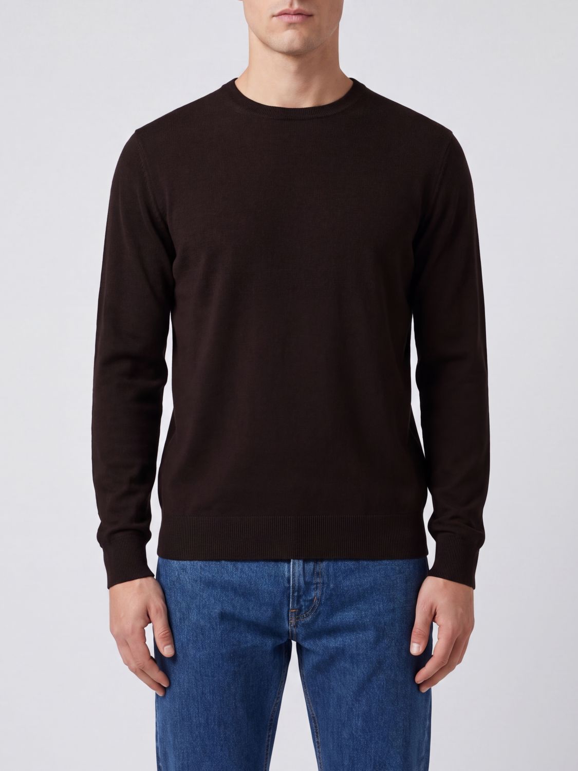 Ballantyne Pure Wool Long-Sleeved Crewneck Jumper