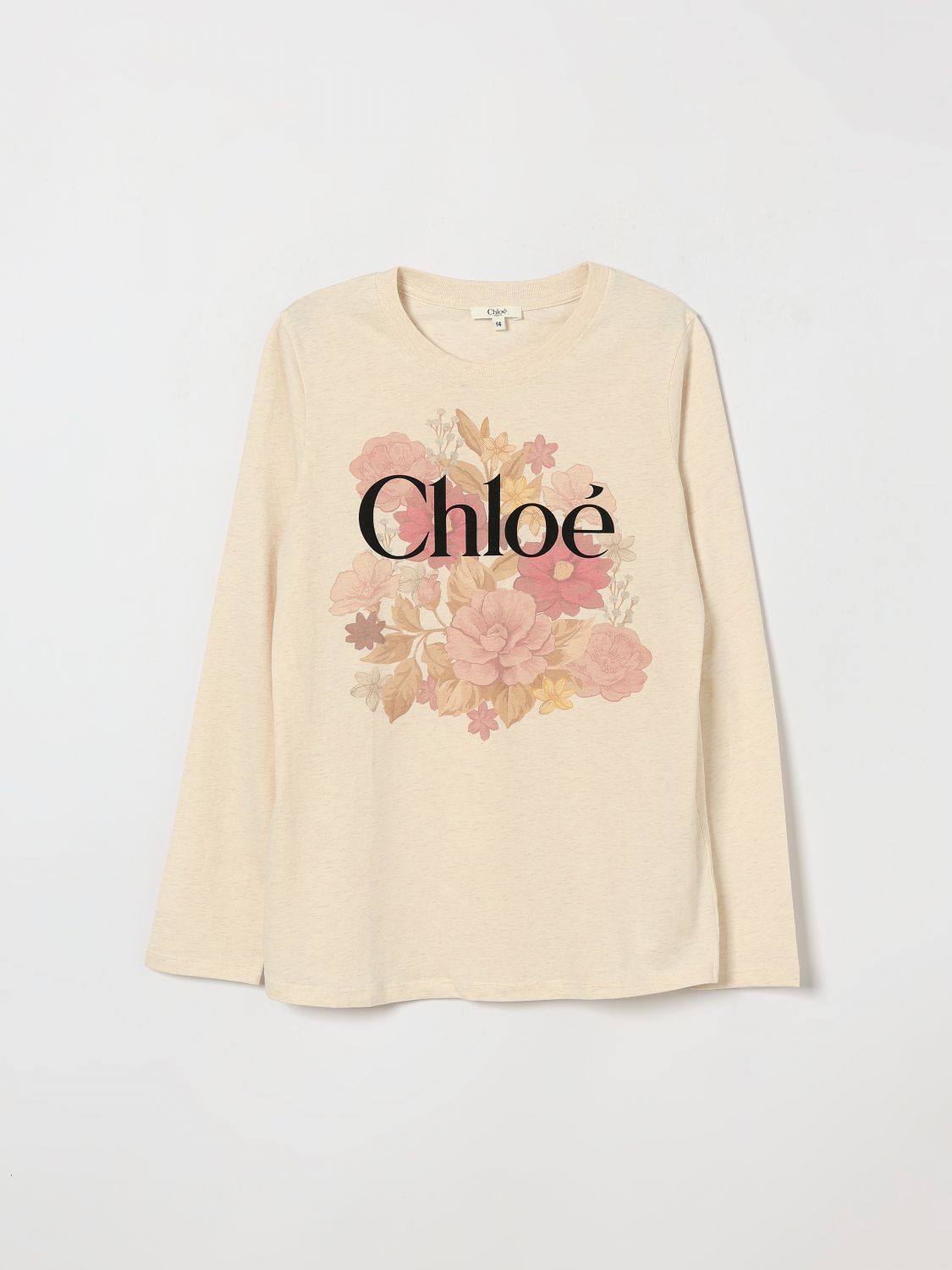 CHLOÉ T-Shirt Bambino colore Marrone