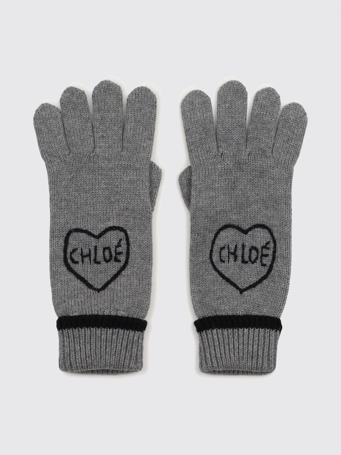 CHLOÉ Guanti Bambino colore Grigio