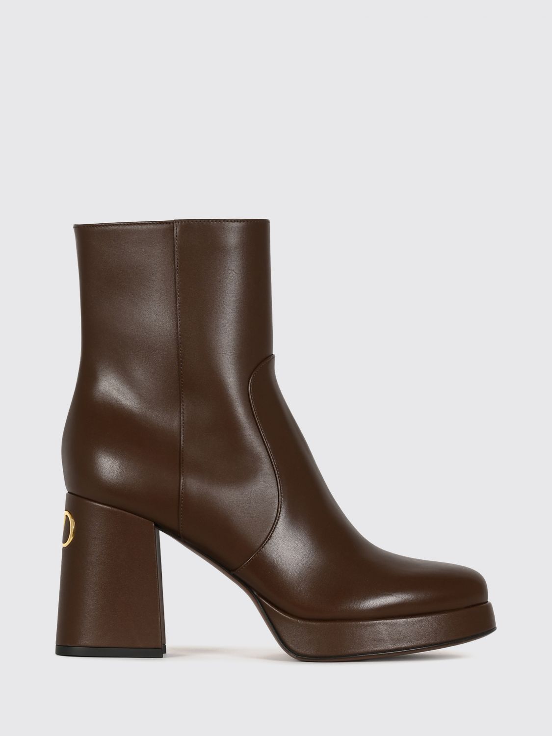 VALENTINO GARAVANI Ankle Boots aus Kalbsleder mit hohem Absatz und VLogo Signature-Logo