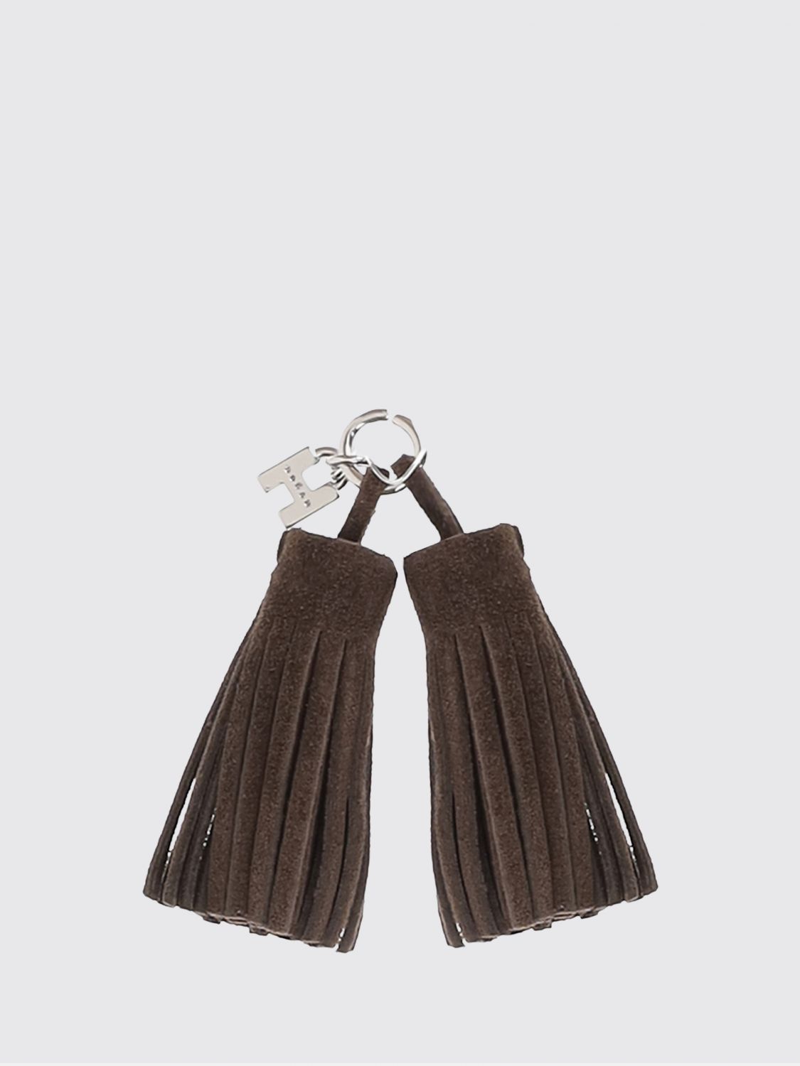 HOGAN Suede Pendant with H Metal Logo and Tassel Application HOGAN Suede Pendant with H Metal Logo and Tassel Application