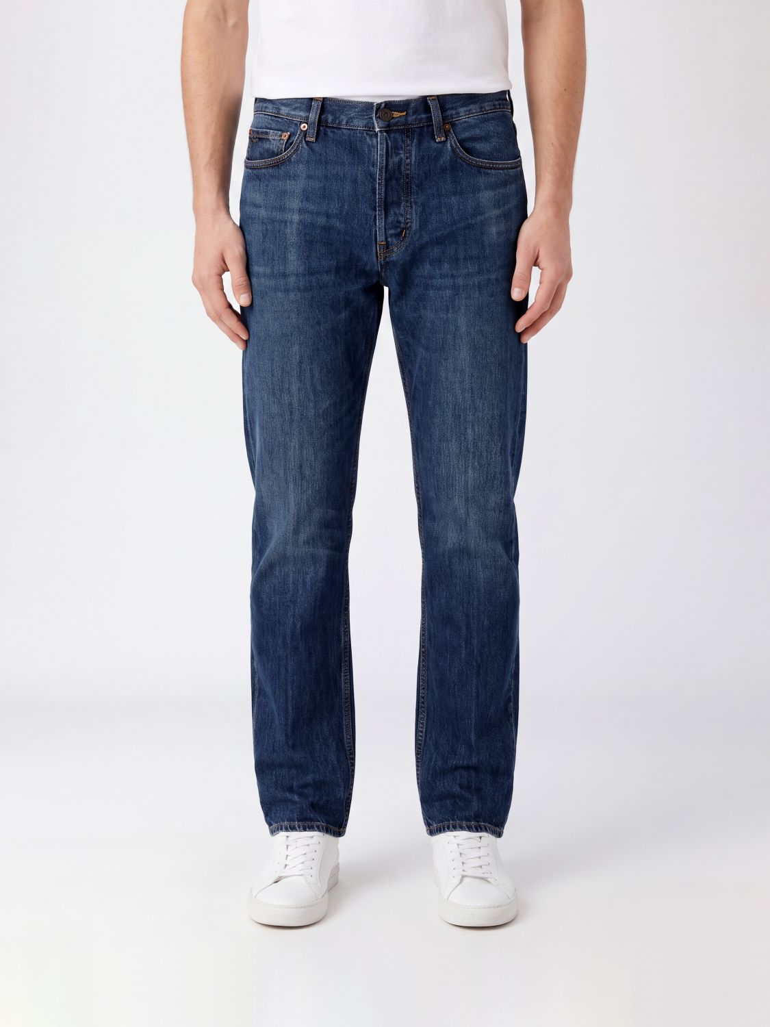 Emporio Armani J23 Straight Fit Cotton Denim Jeans