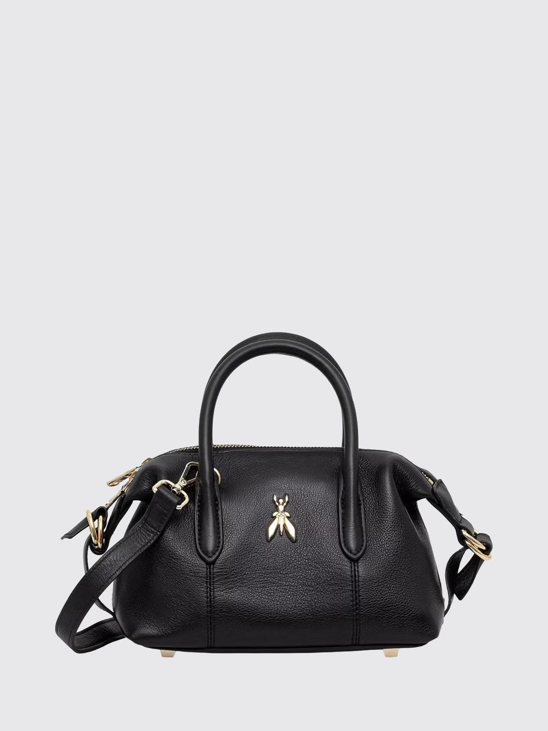 PATRIZIA PEPE Mini-Handtasche von aus Kalbsleder mit Fly-Logo und Schutzfüßen