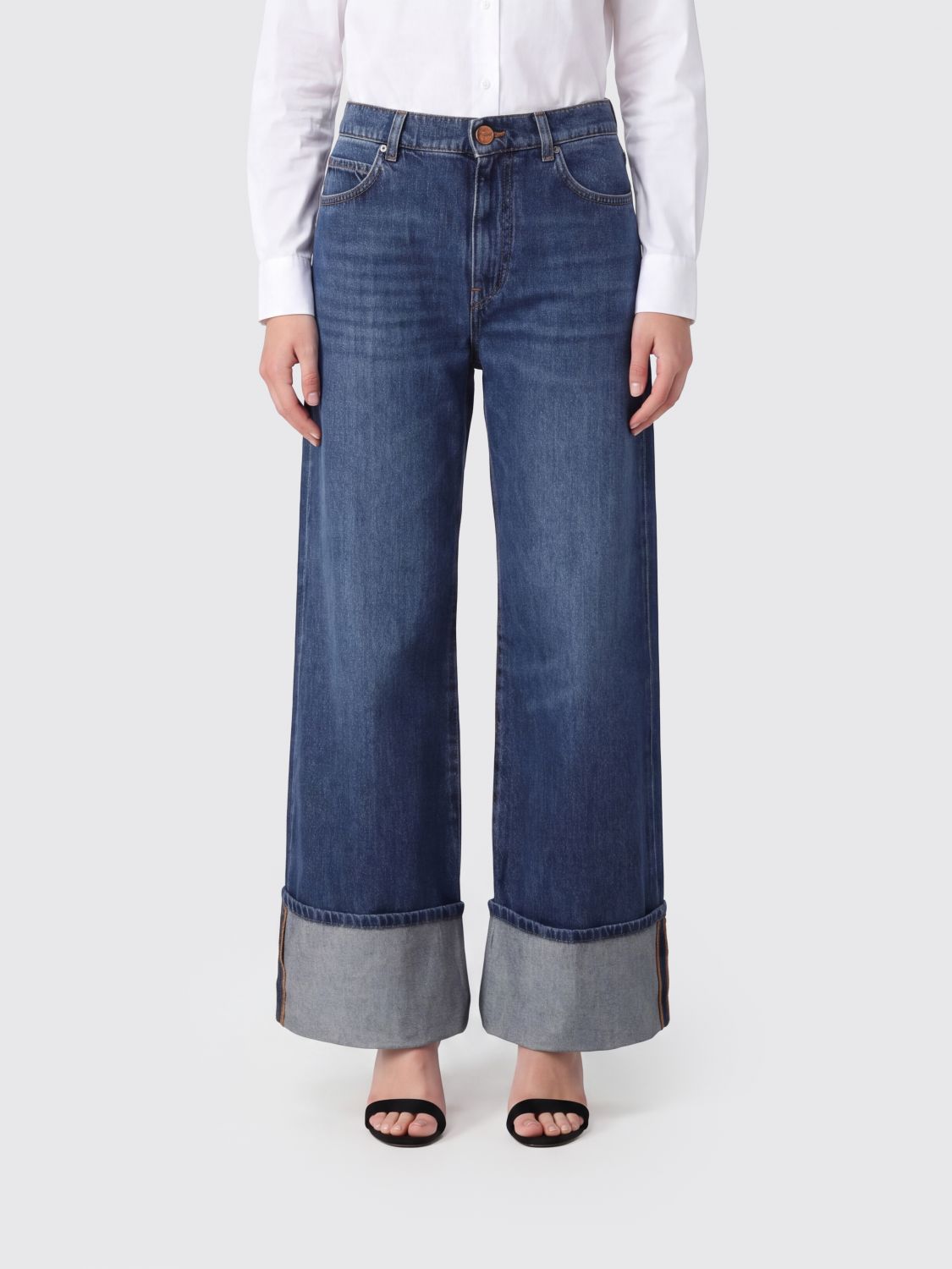 PINKO Jeans Woman color Blue