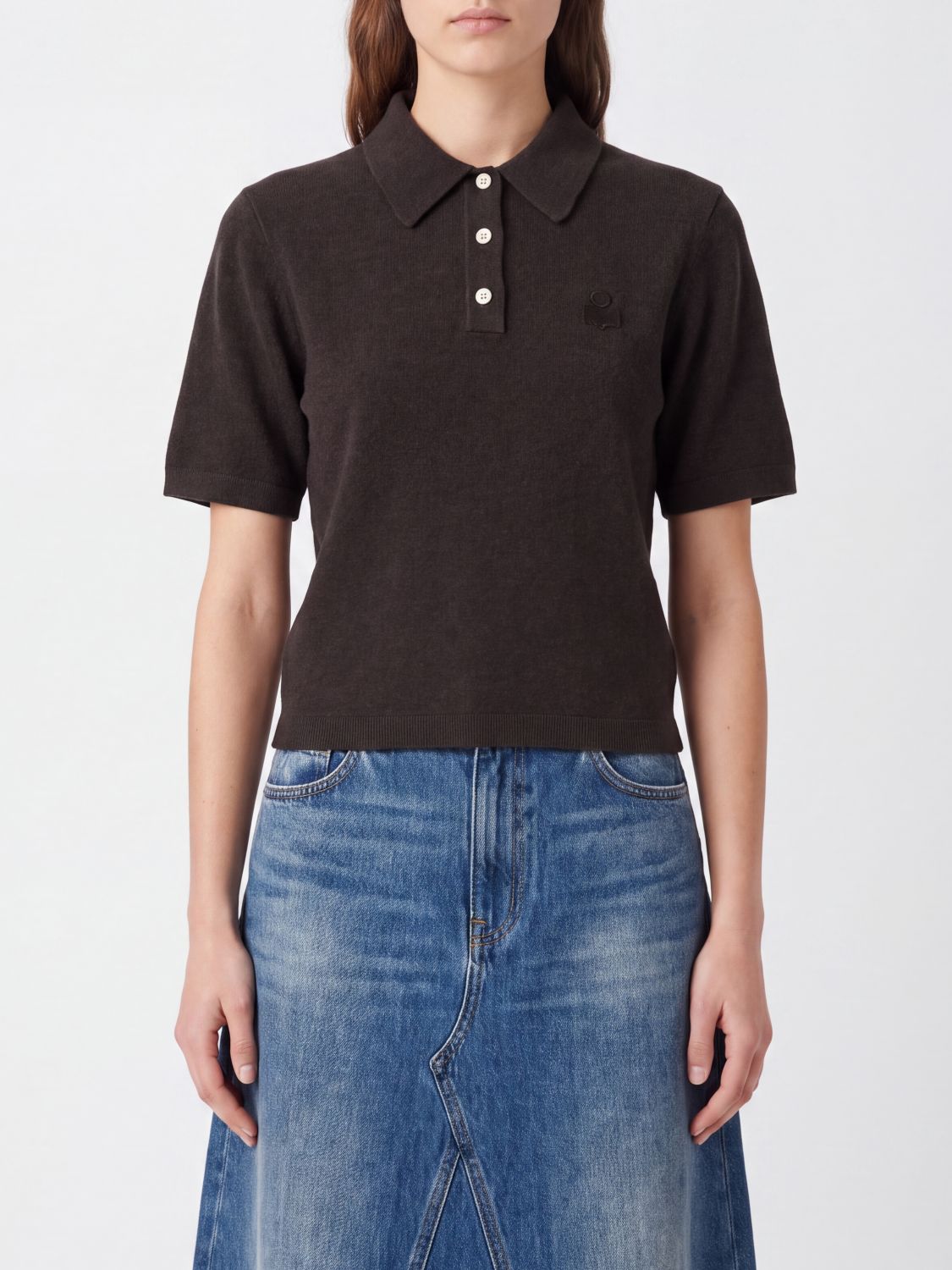 ISABEL MARANT ETOILE Polo Shirt Woman color Brown