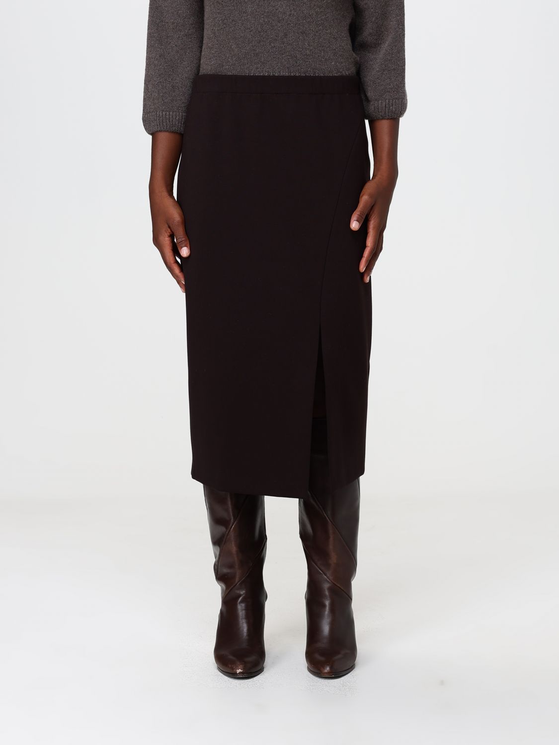 LIVIANA CONTI Skirt Woman color Brown