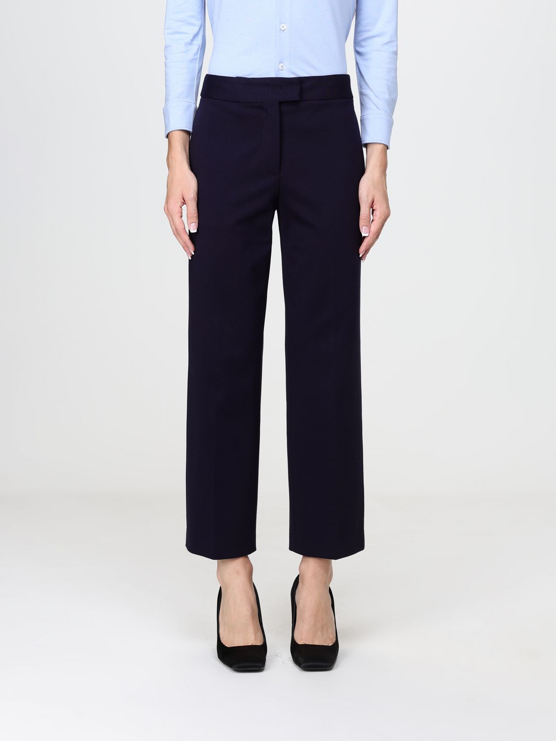 LIVIANA CONTI Jeremy Cropped-Hose aus Crêpe mit weitem Bein