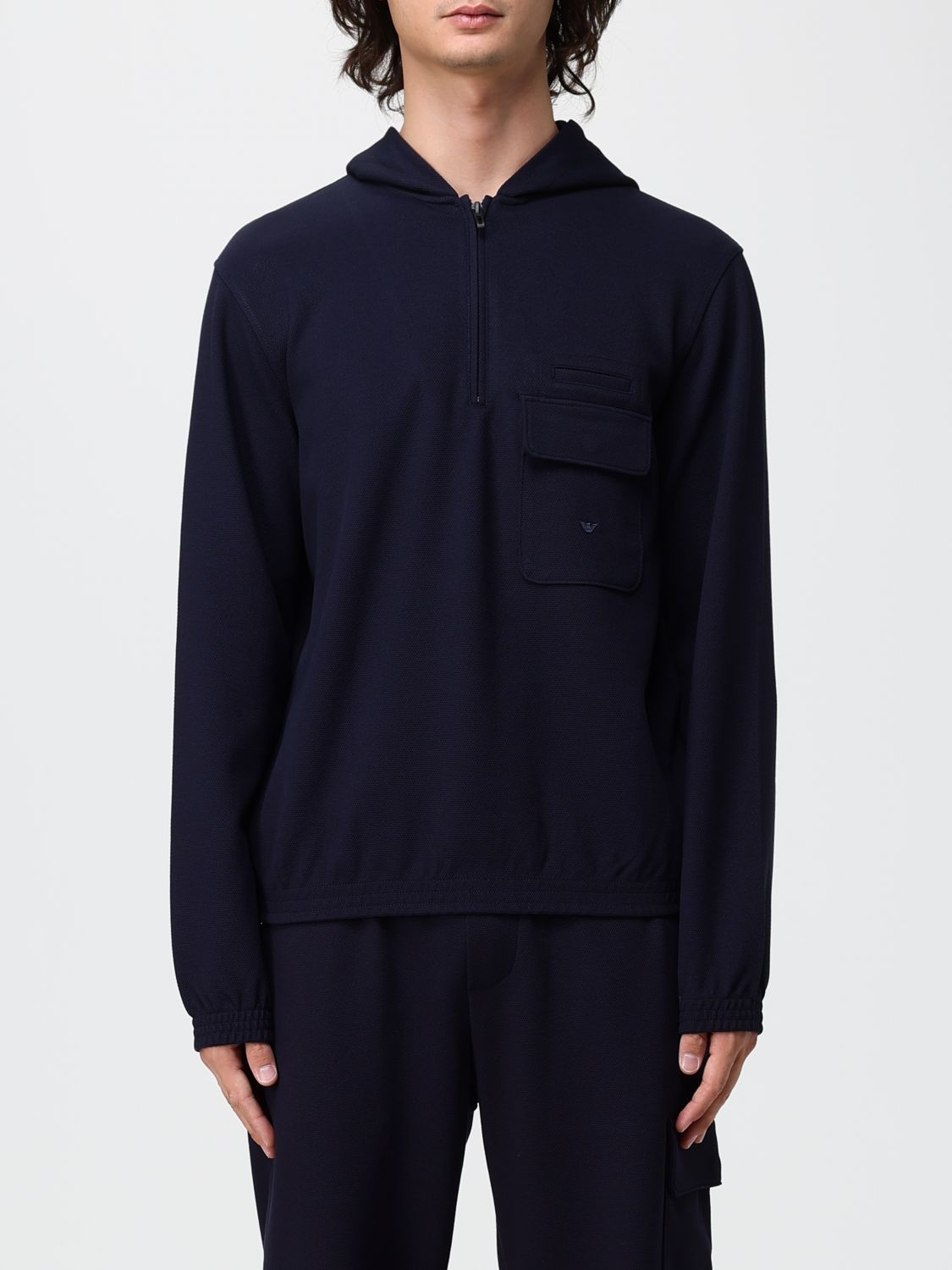 Emporio Armani Sweater Men Color Blue In 蓝色