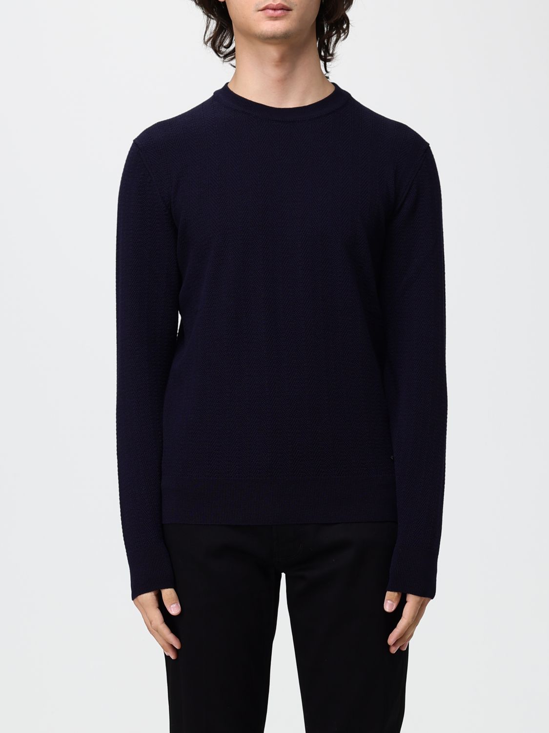 Brooksfield Sweater Men Color Blue In 蓝色