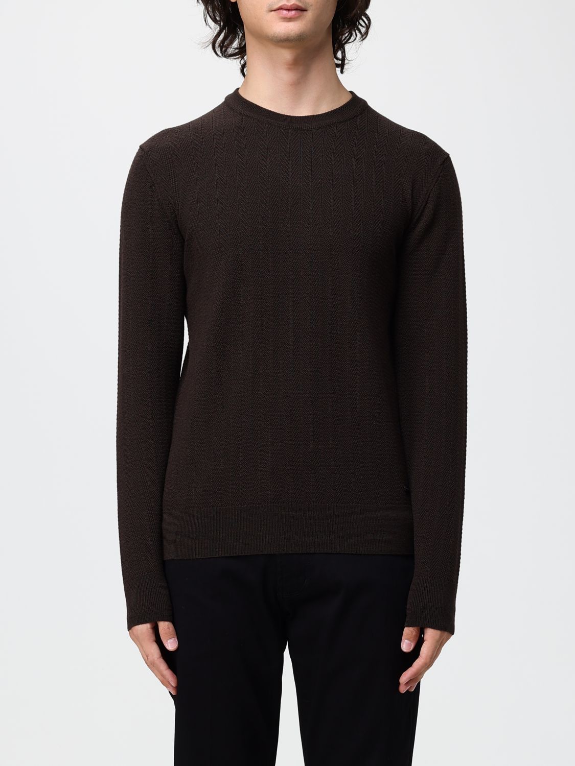 Brooksfield Sweater Men Color Brown In 棕色