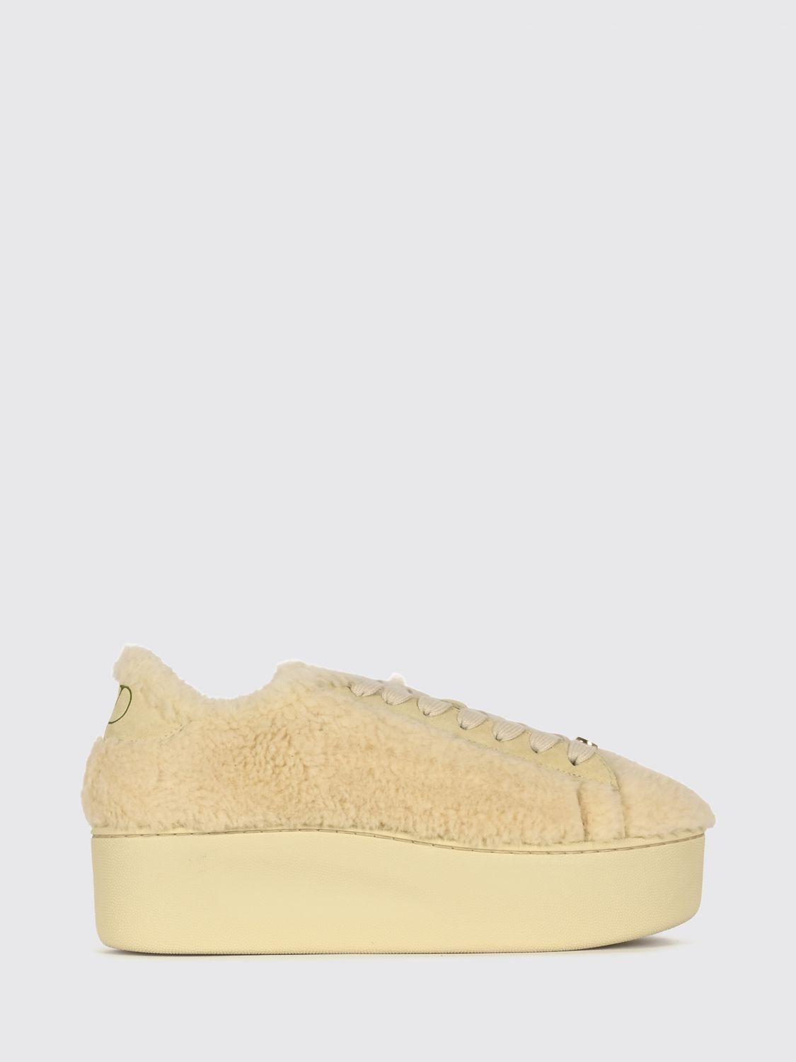VALENTINO GARAVANI Plateau-Sneaker aus Shearling mit VLogo Signature-Logo