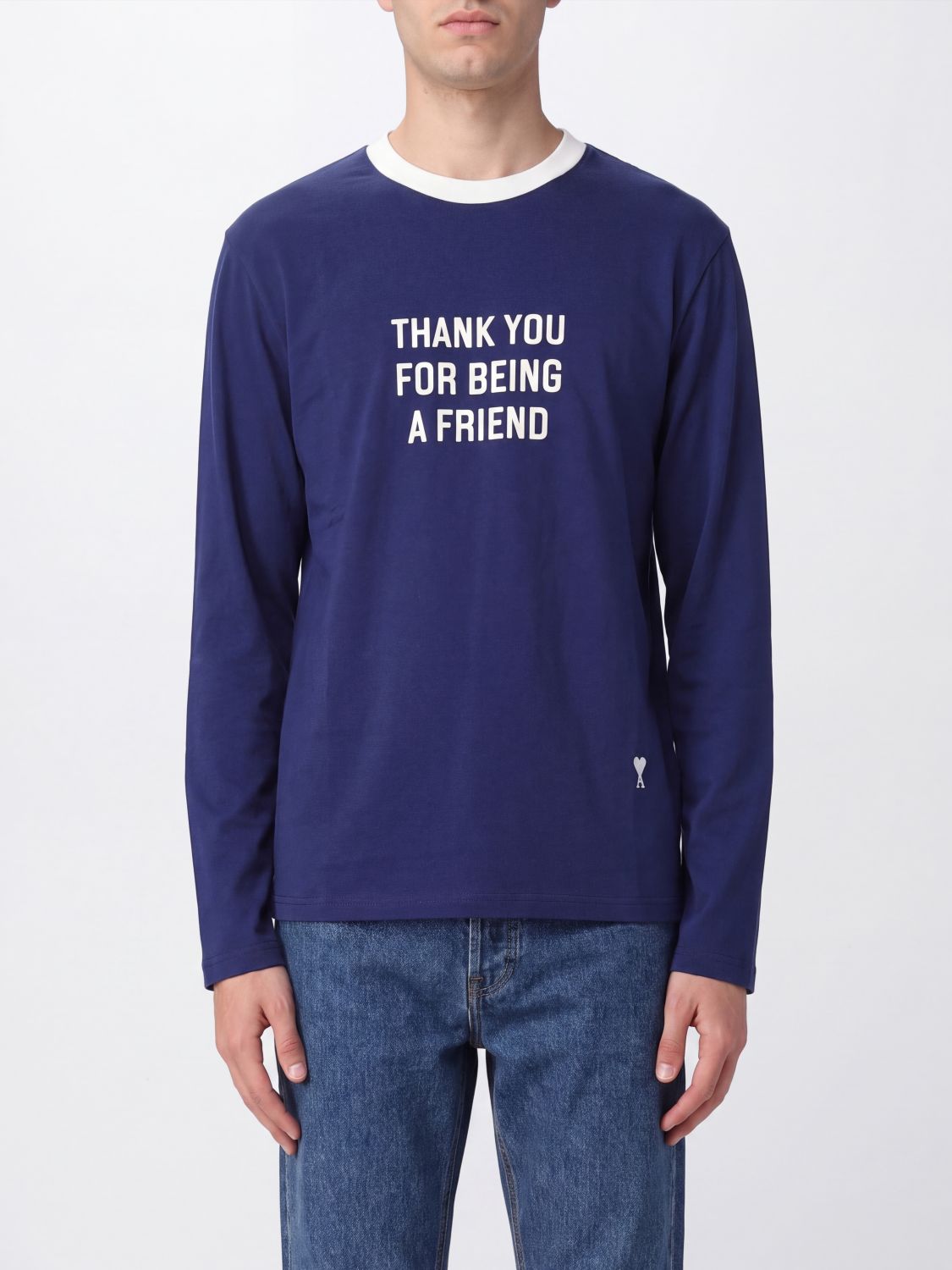 AMI PARIS T-Shirt Uomo colore Blue