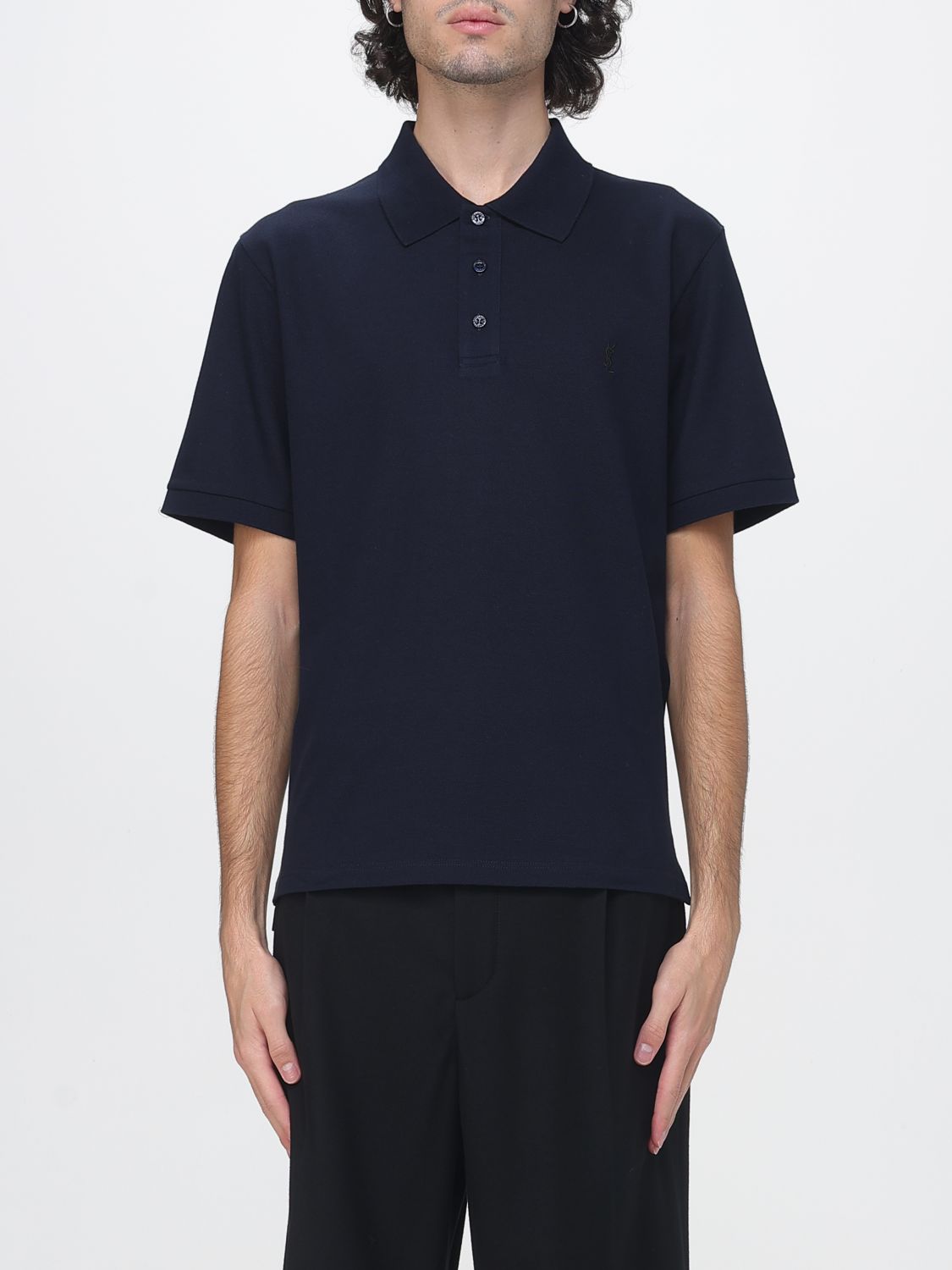 SAINT LAURENT T-Shirt Uomo colore Blue Navy