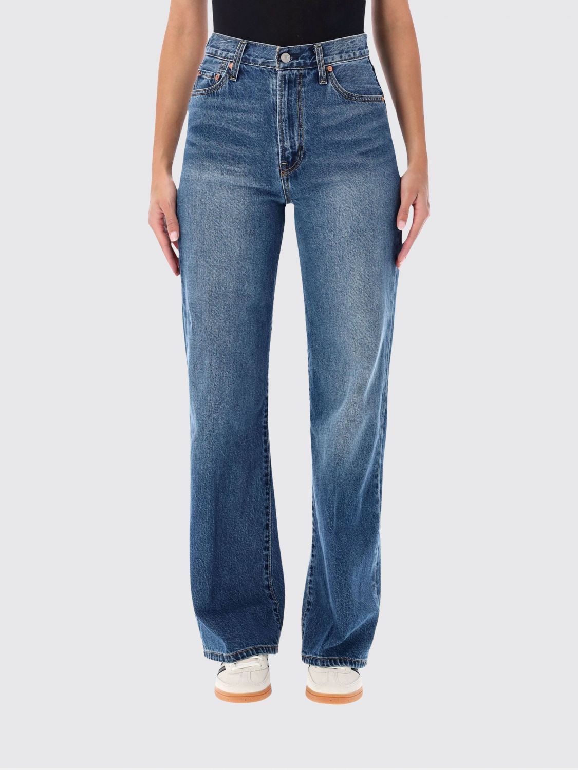 LEVI'S Ribcage High-Waist-Jeans mit weitem Bein aus recyceltem Denim