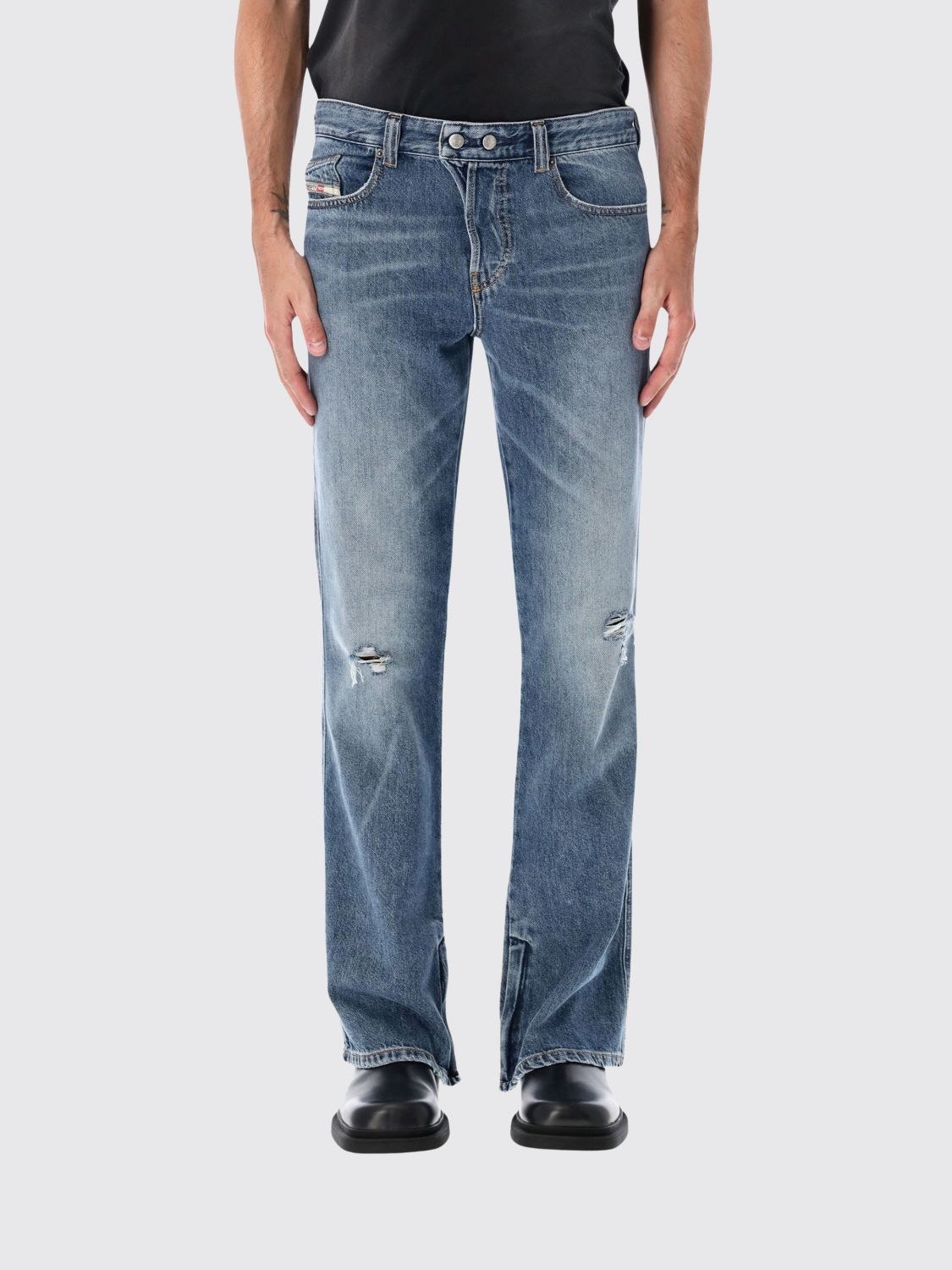 DIESEL Slim Fit Distressed-Denim-Jeans 1980 D-Eeper mit mittlerer Leibhöhe