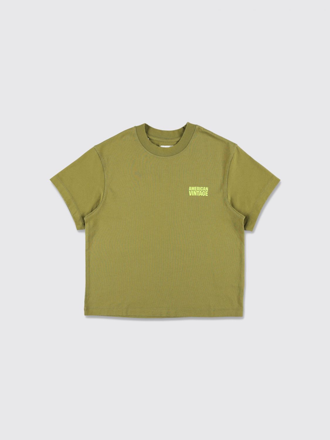 AMERICAN VINTAGE Jungen-T-Shirt mit Rundhalsausschnitt aus reiner Baumwolle mit Logo