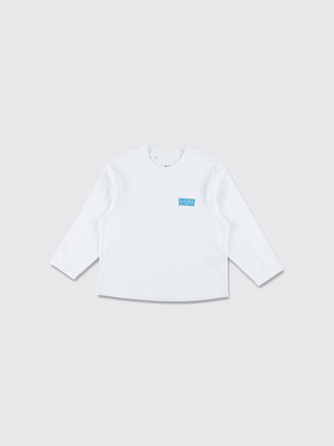 AMERICAN VINTAGE Langärmeliges Baumwoll-T-Shirt für Jungen mit Logo