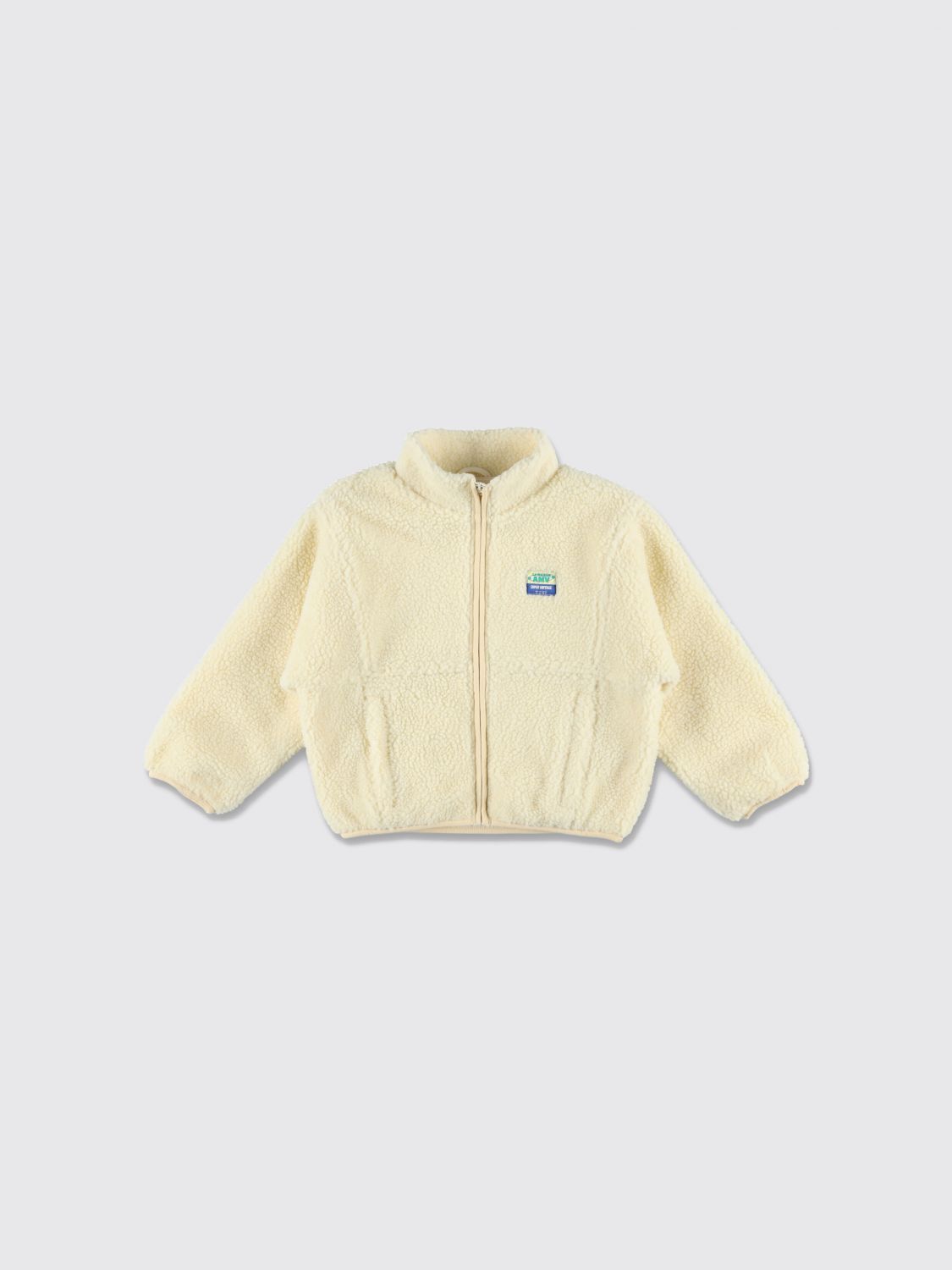 AMERICAN VINTAGE Jungen-Jacke aus recyceltem Fleece mit Stehkragen und Reißverschluss