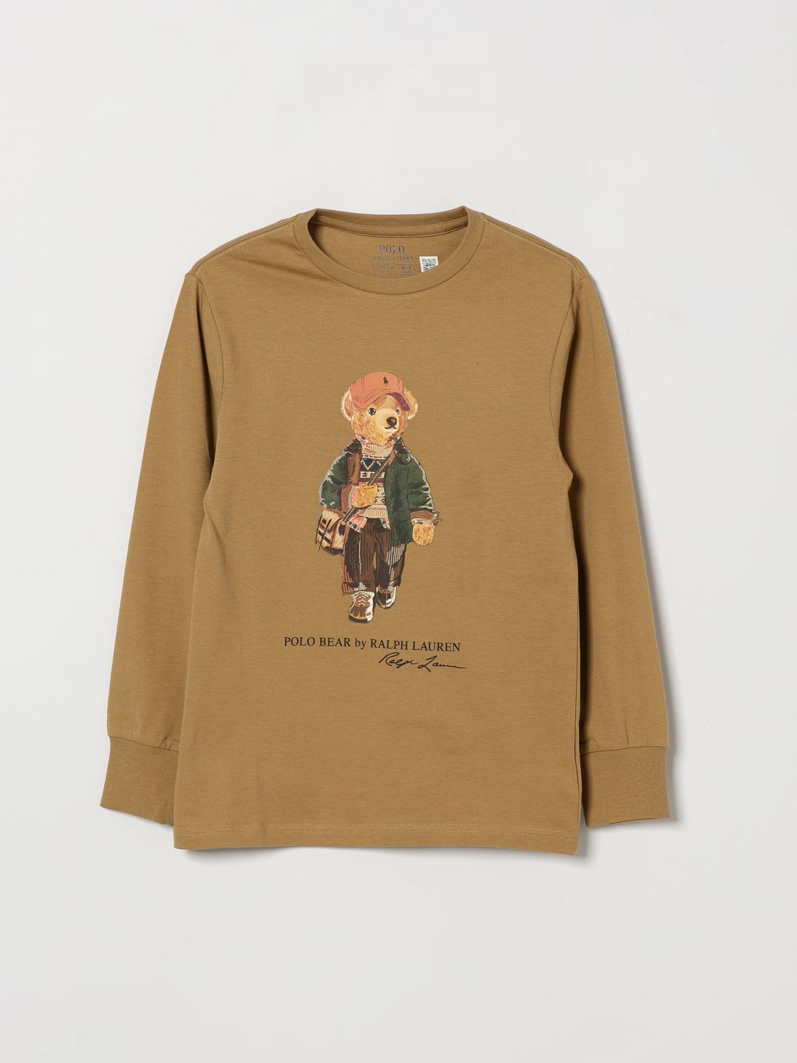 POLO RALPH LAUREN Jungen-Wollpullover mit Teddybär-Print und langen Ärmeln