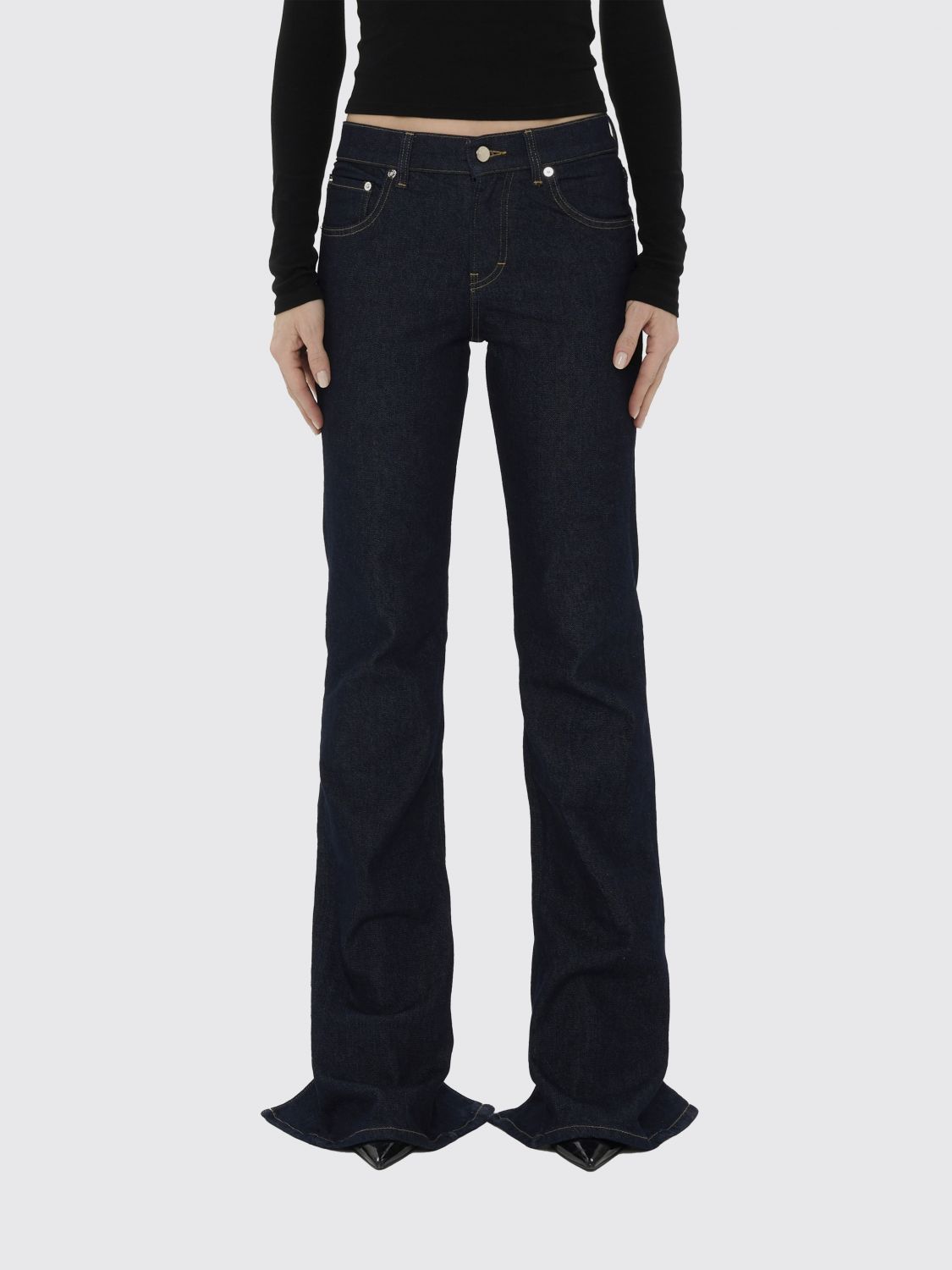 HAIKURE Jeans Woman color Denim