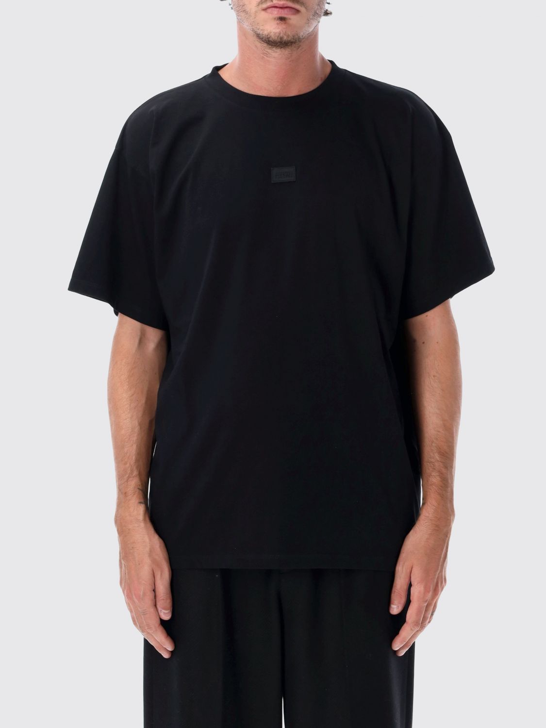 MM6 MAISON MARGIELA T-shirt girocollo in puro cotone a maniche corte