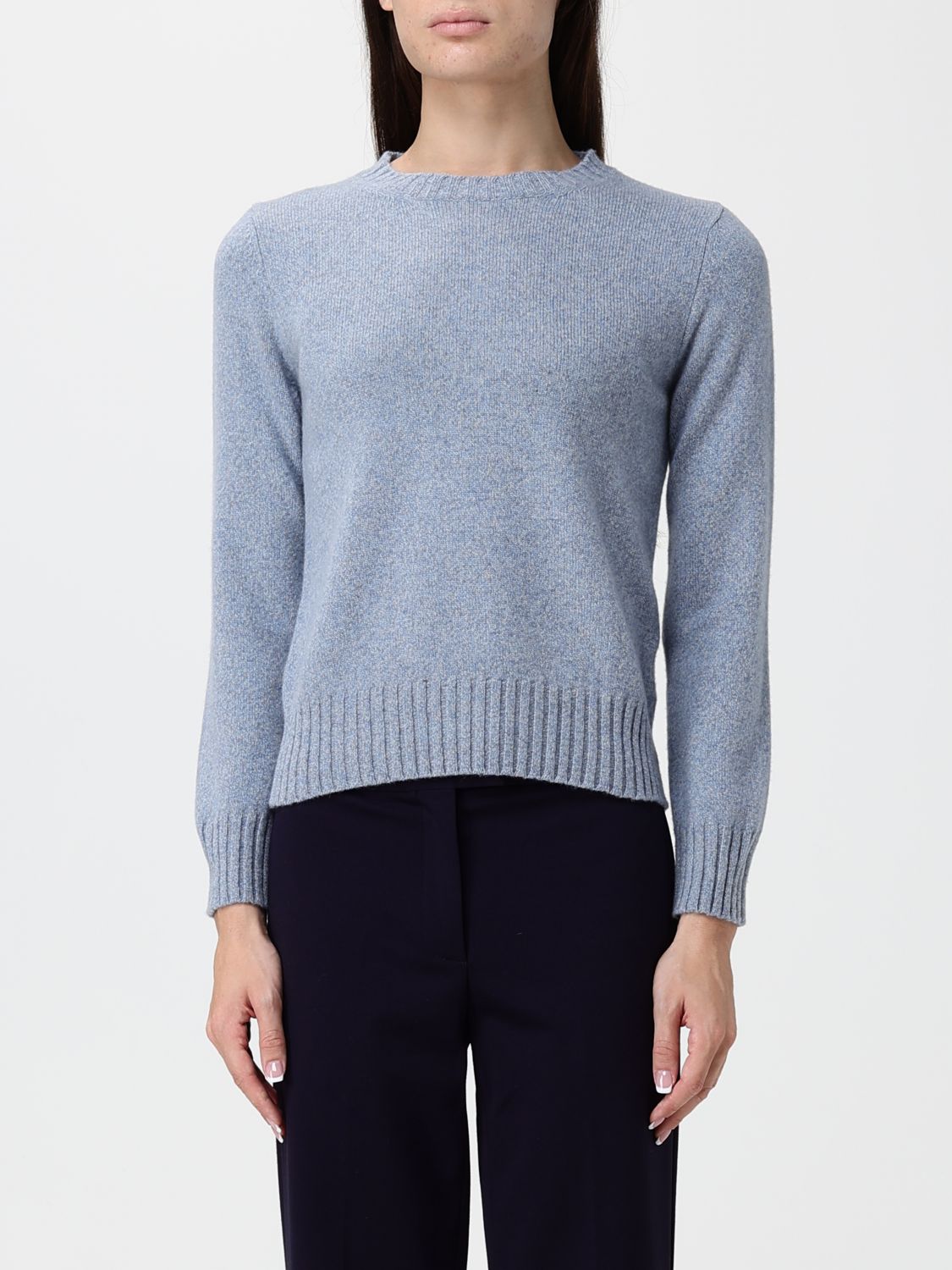 KANGRA Wollpullover mit Rundhalsausschnitt und Rippenbündchen