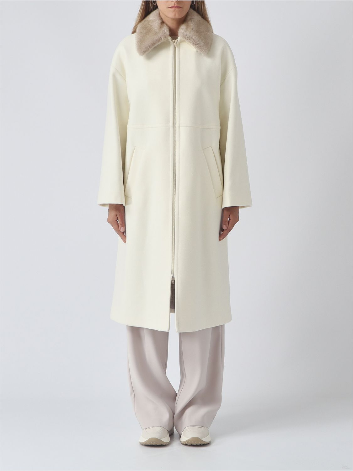 HERNO Coat Woman color White