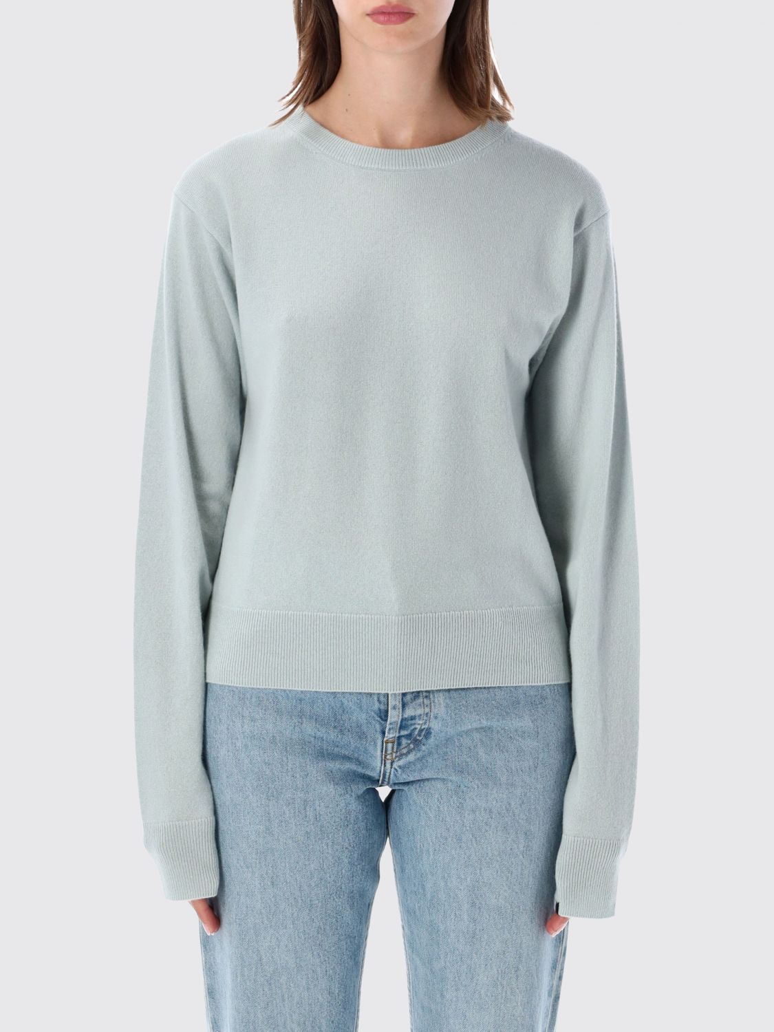 Extreme Cashmere Dropped Shoulder Crewneck Jumper in 100% Cashmere