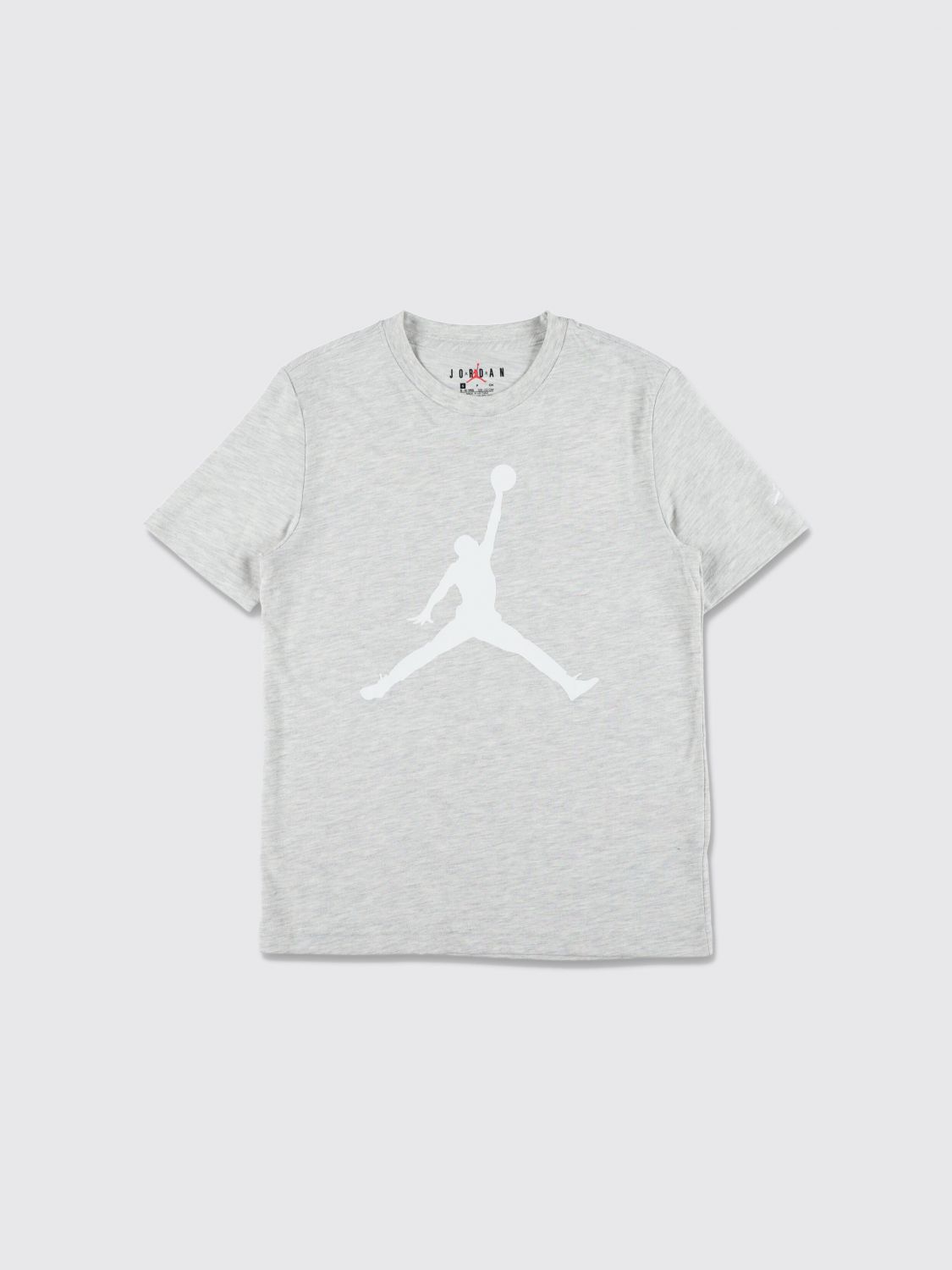 NIKE Graues Sport-T-Shirt aus Baumwolle von für Jungen mit Kontrastlogo
