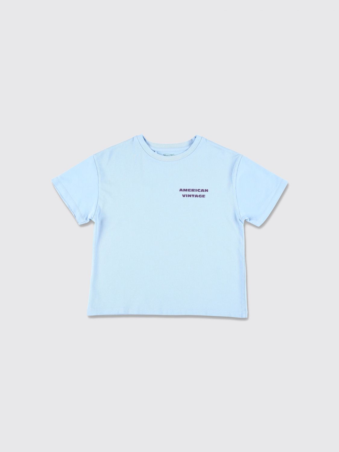 AMERICAN VINTAGE T-Shirt aus reiner Baumwolle von für Kinder mit Slogan-Print