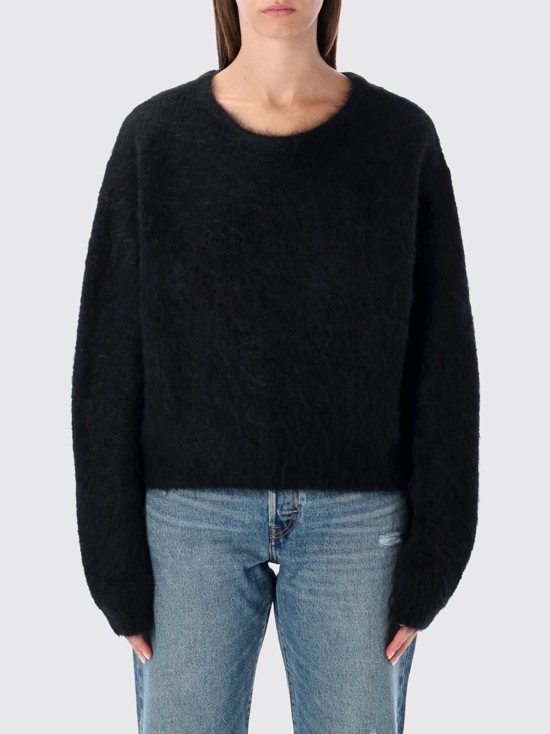 AMERICAN VINTAGE Pullover aus Alpakawolle mit Rundhalsausschnitt in Relaxed Fit