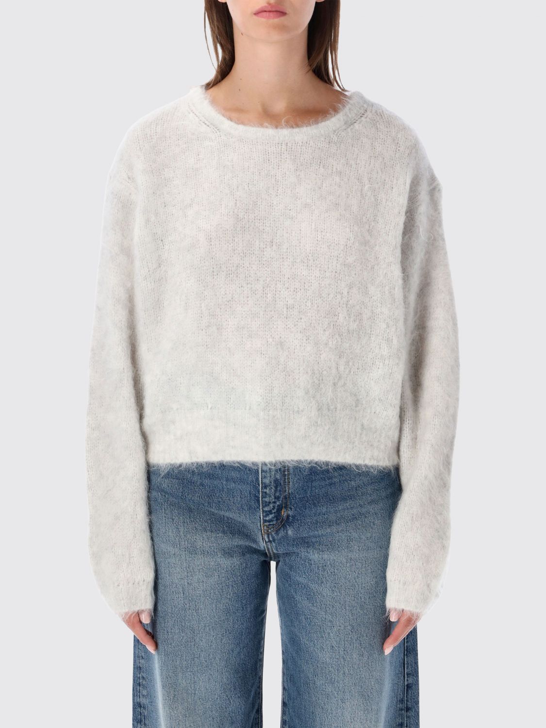 AMERICAN VINTAGE Pullover aus Alpakawolle mit Rundhalsausschnitt in Relaxed Fit