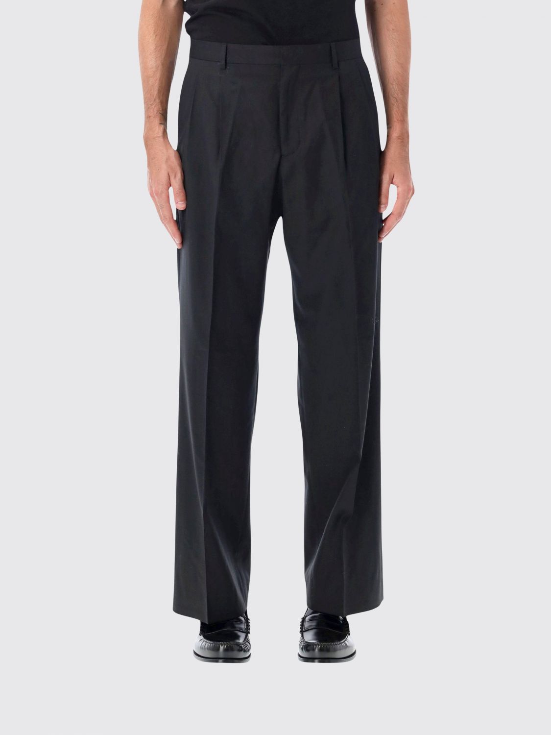 Sunflower 100% Wool Straight-Leg Tailored Trousers with Pleats