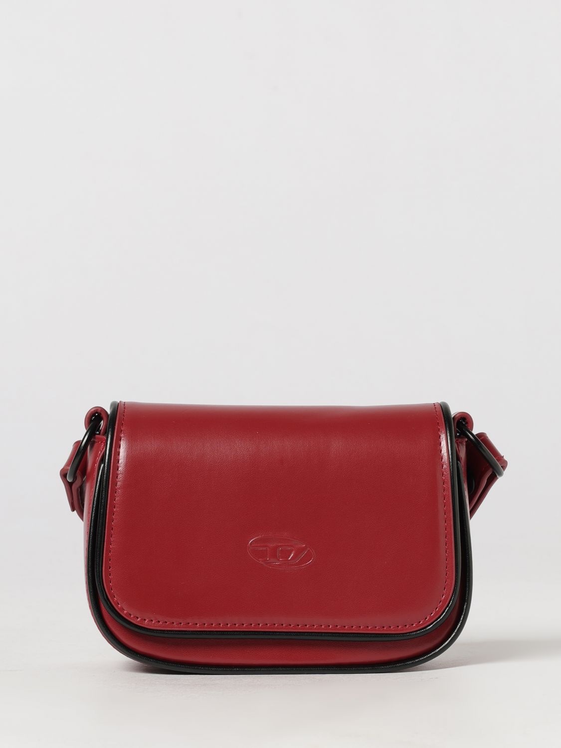 DIESEL Mini borsa a tracolla da bambino con logo Oval D e chiusura con patta