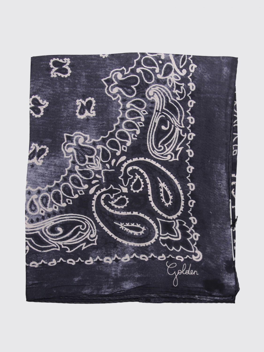 Golden Goose Pure Silk Scarf with Bandana and Abstract Print · OS