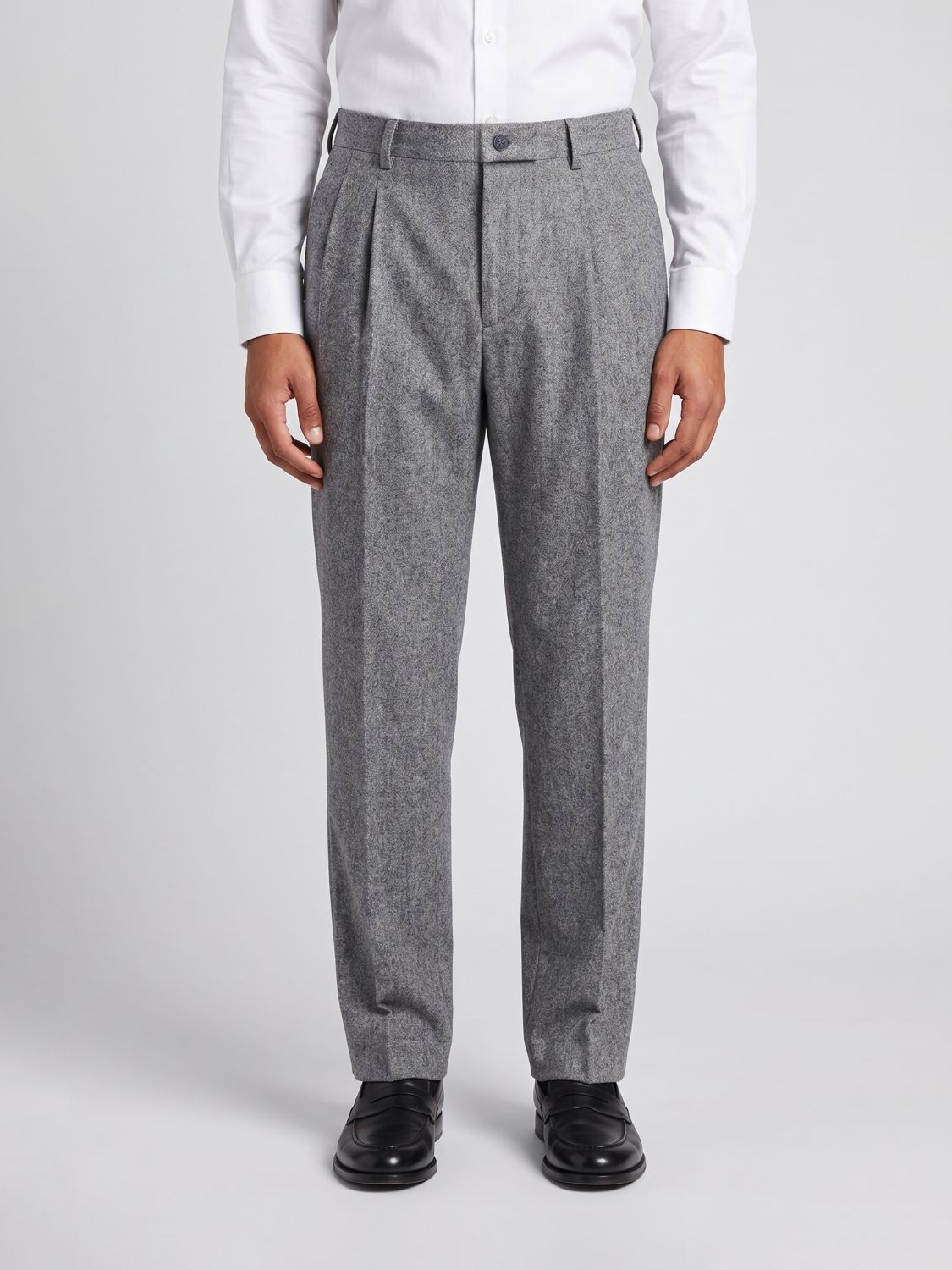 GOLDEN GOOSE Maßgeschneiderte Bundfaltenhose aus reiner Schurwolle mit mittlerer Leibhöhe